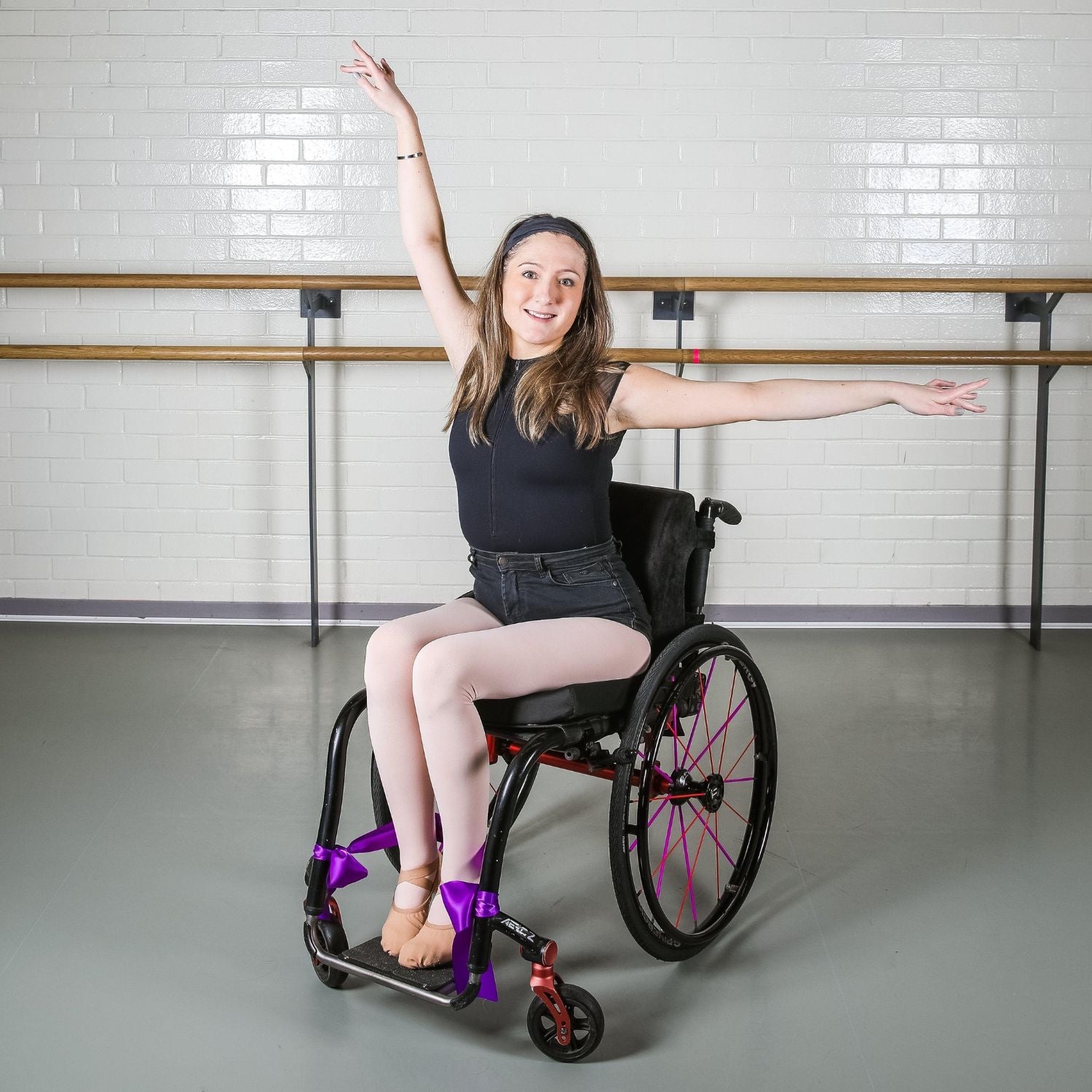 Mallas de baile convertibles - Rosa