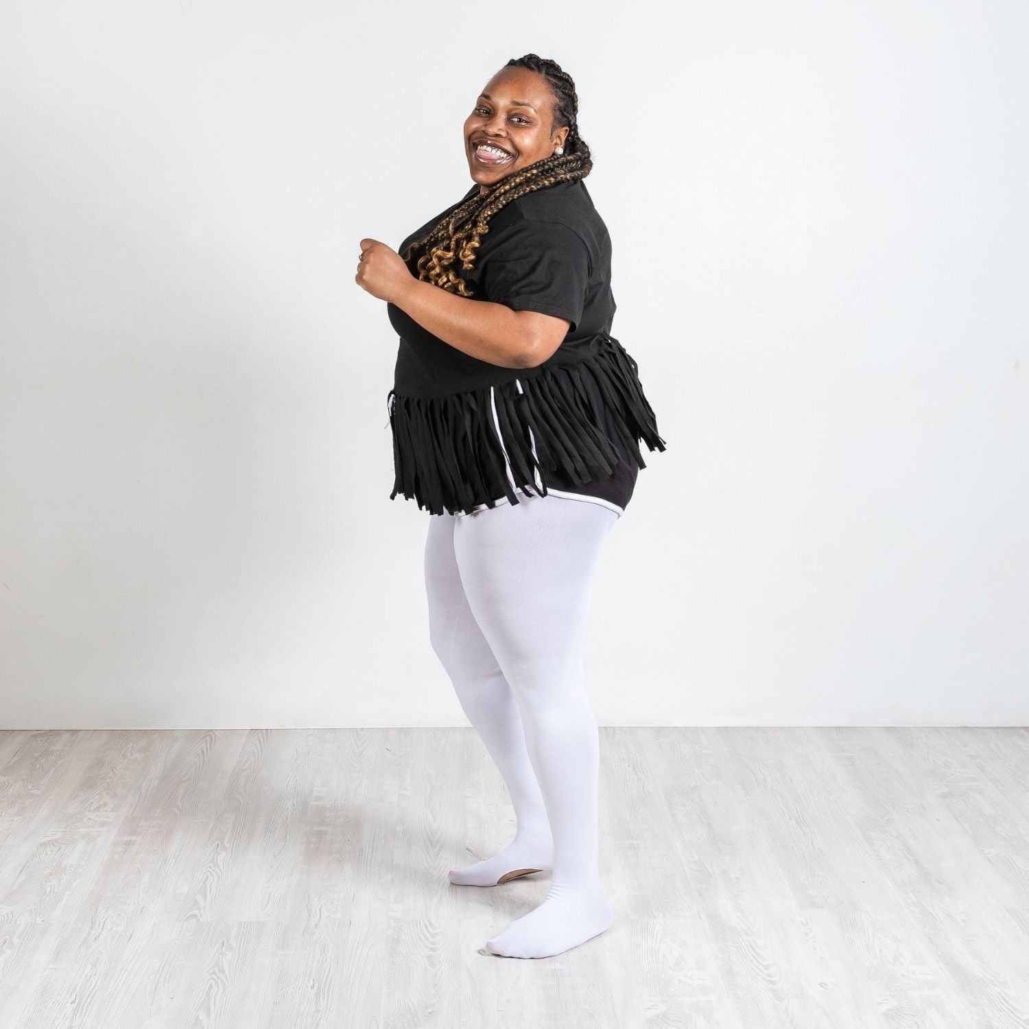 Mallas de baile convertibles - Blancas