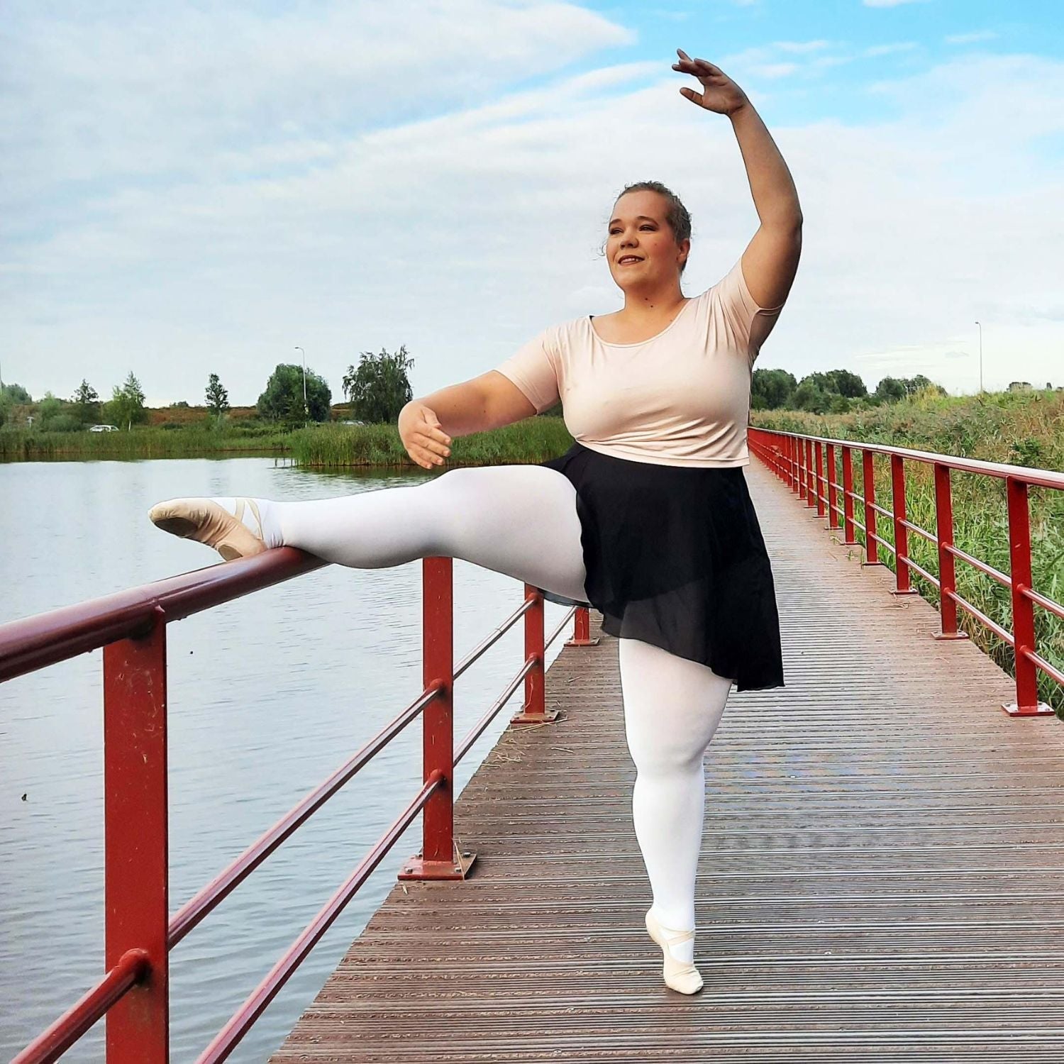 Mallas de baile convertibles - Blancas