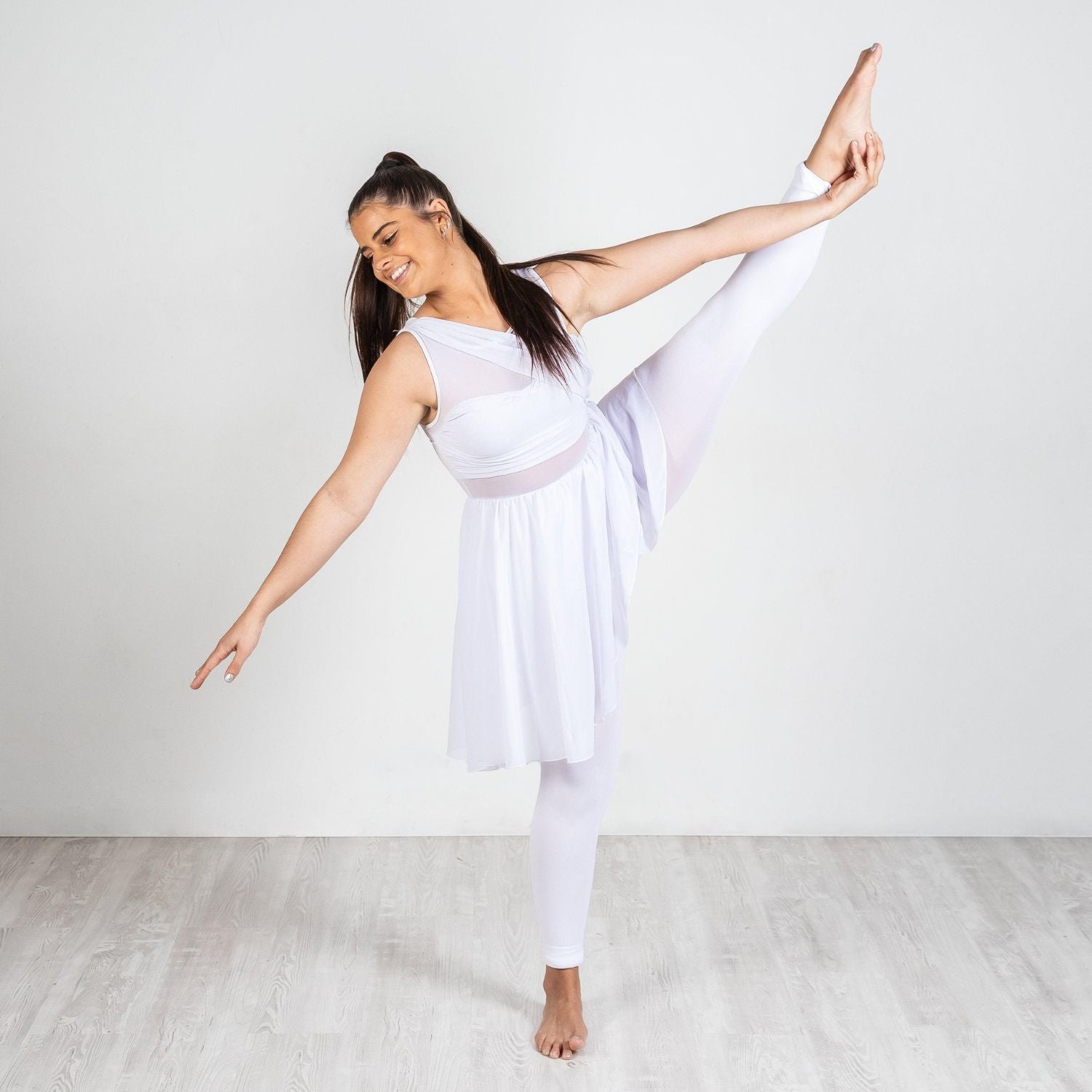 Mallas de baile convertibles - Blancas