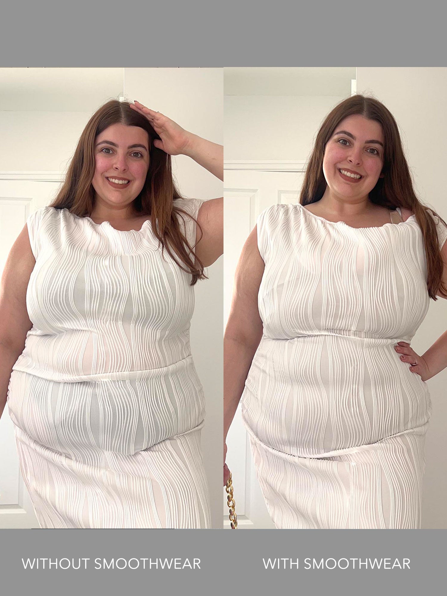 Bodysuit de busto de busca de ropa suave - feliz