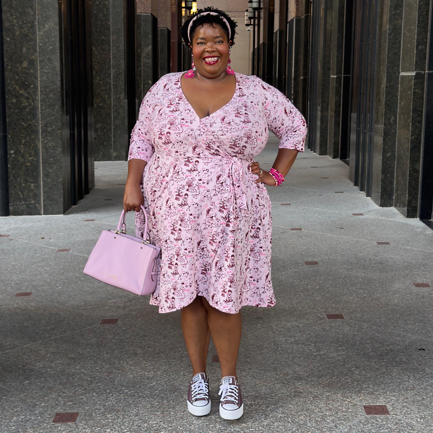 Vestido de envoltura - Passion Au Jardin - L'Amour Rose