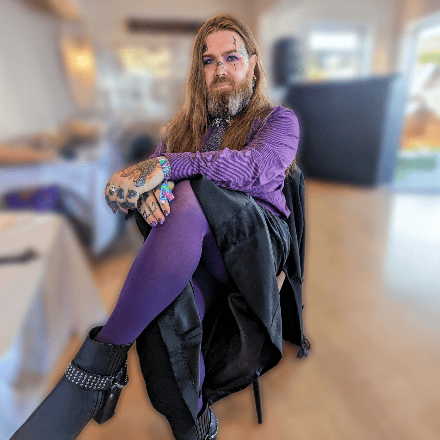 Medias de 80 deniers - Suffragette Purple