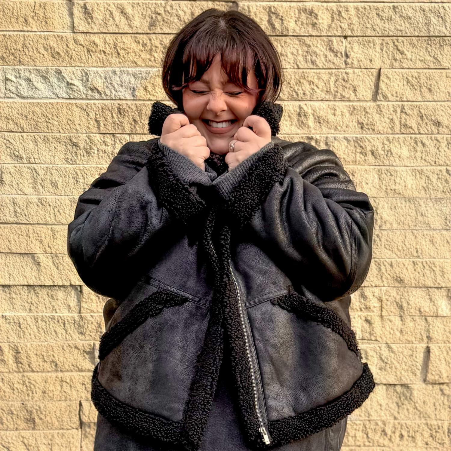 Bessie Aviator Jacket - Black