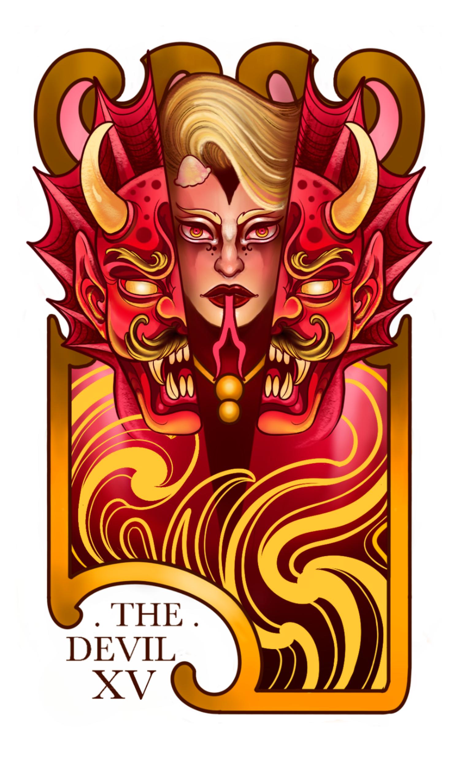 Major Arcana Boxy Tee - XV The Devil
