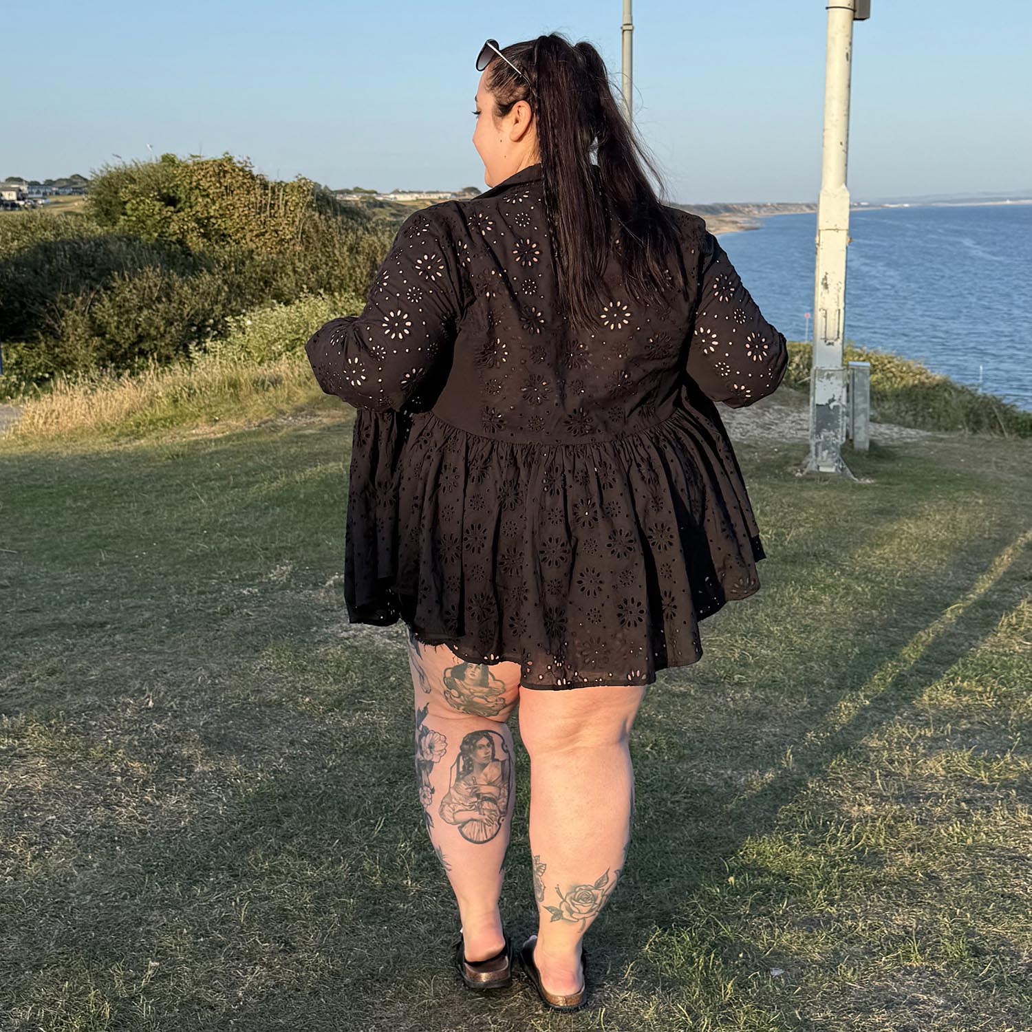 Broderie Anglaise Shirt - Black