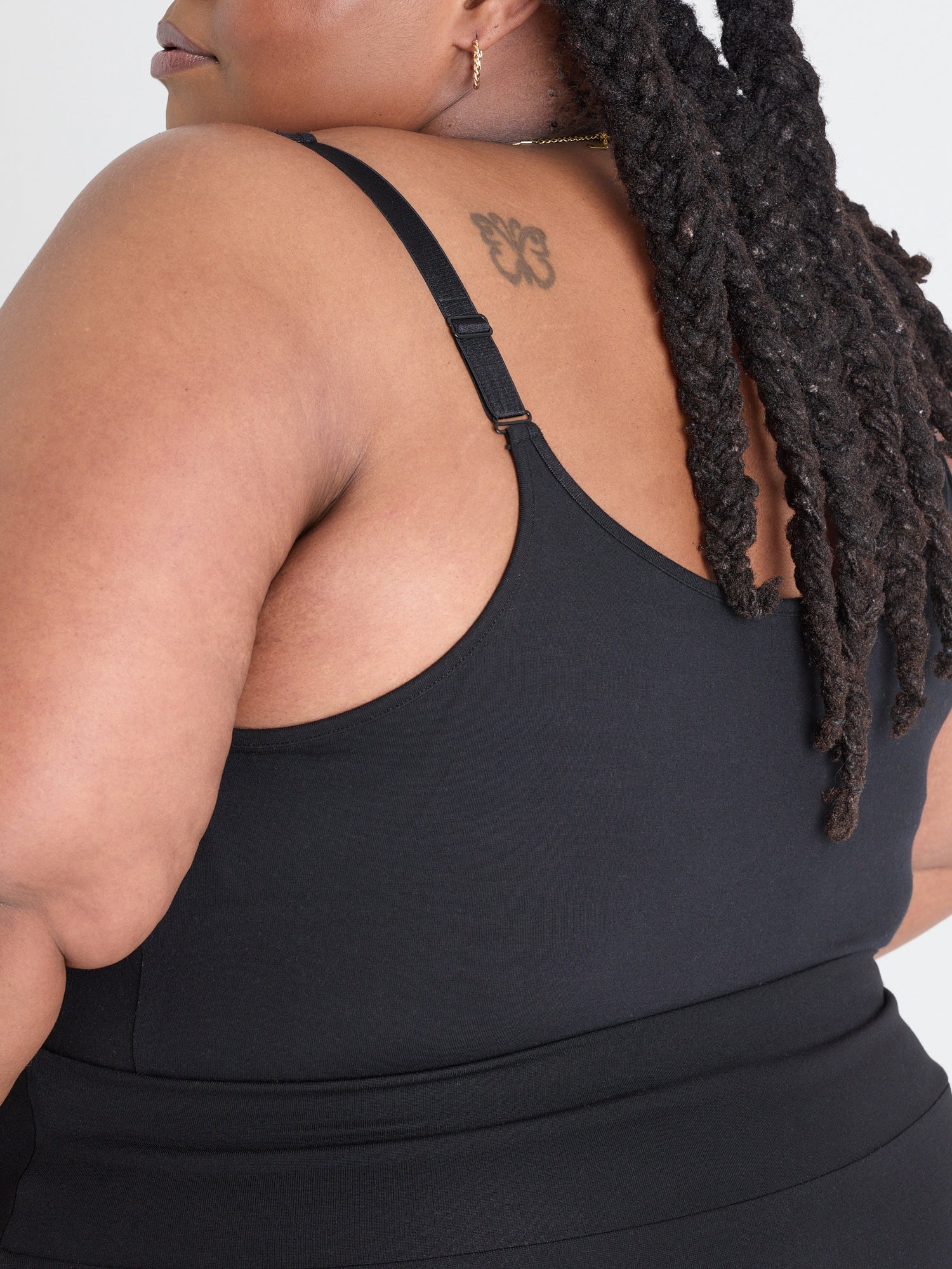 Bodysuit de algodón de tiras