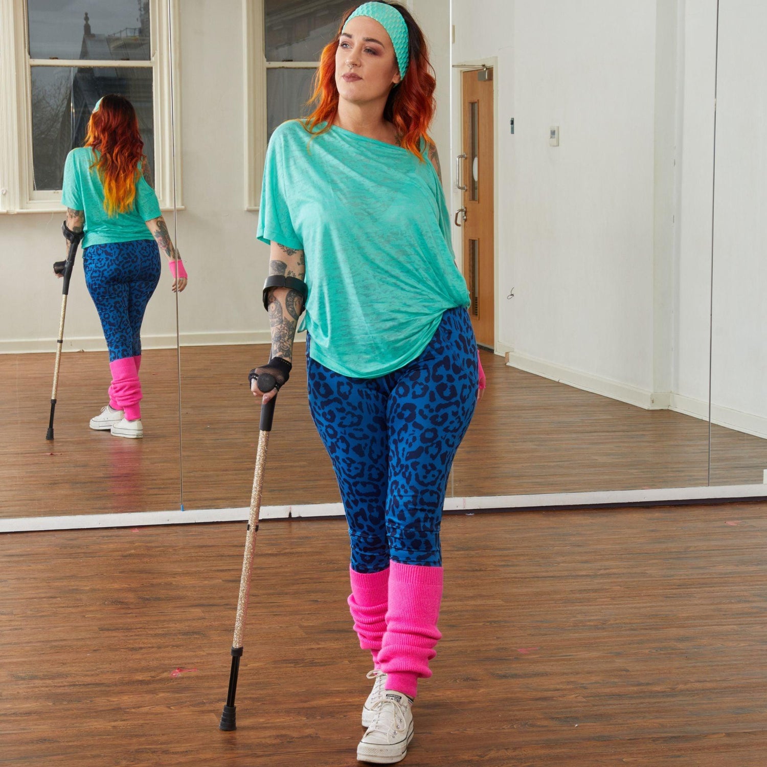 Calentadores de piernas - Rosa neón