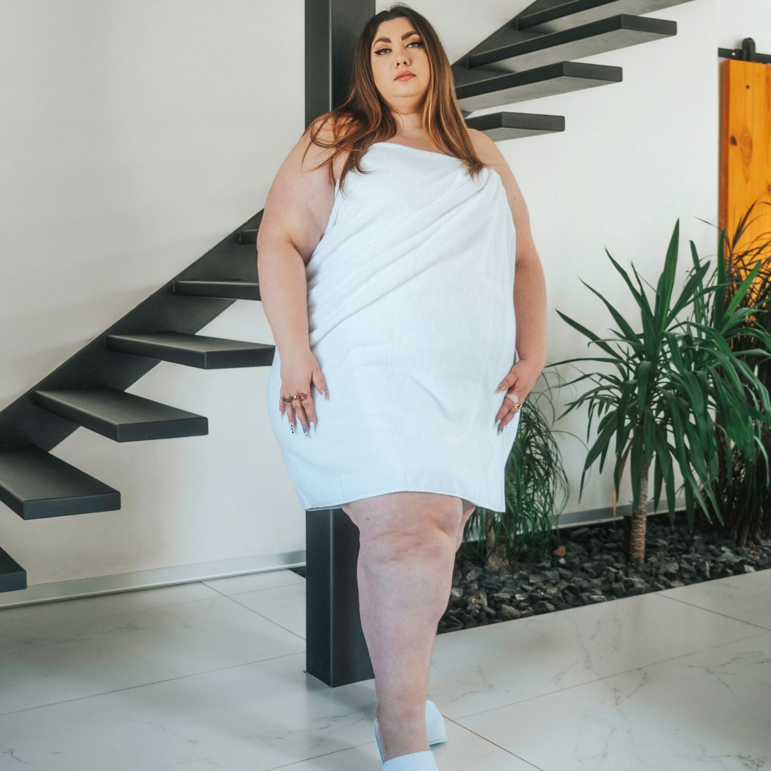 Toalla grande Softee - Blanca