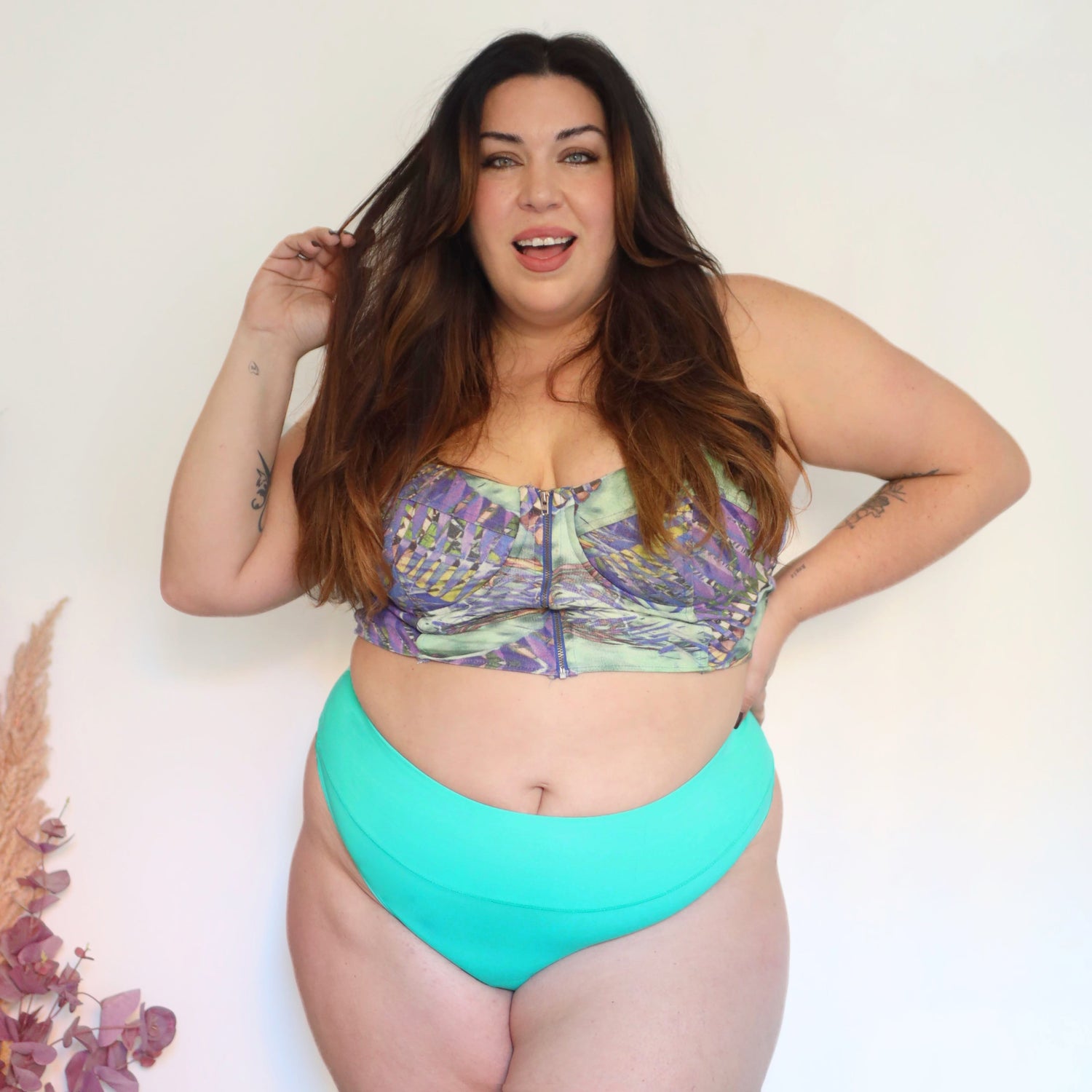 Tanga de algodón orgánico - Menta