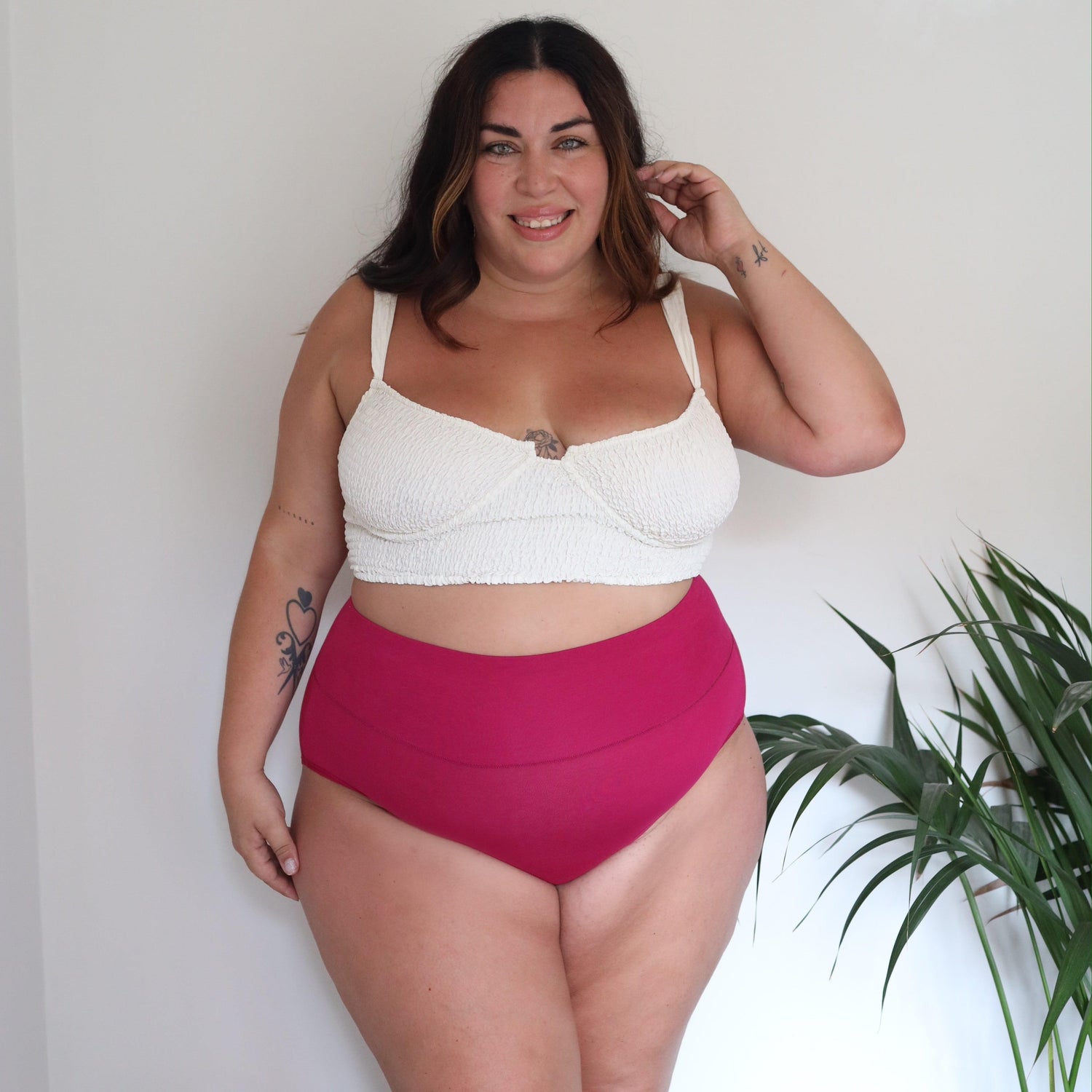 Braguitas de algodón orgánico - Frambuesa