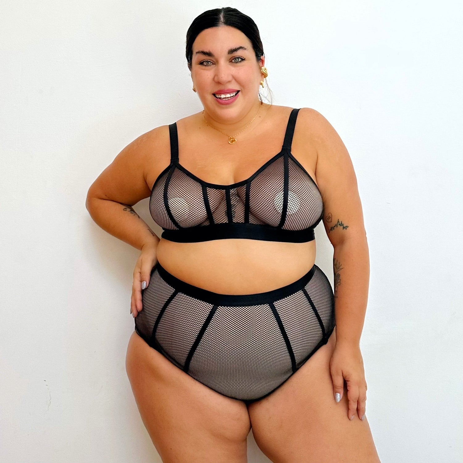 Braguitas de rejilla de gatito