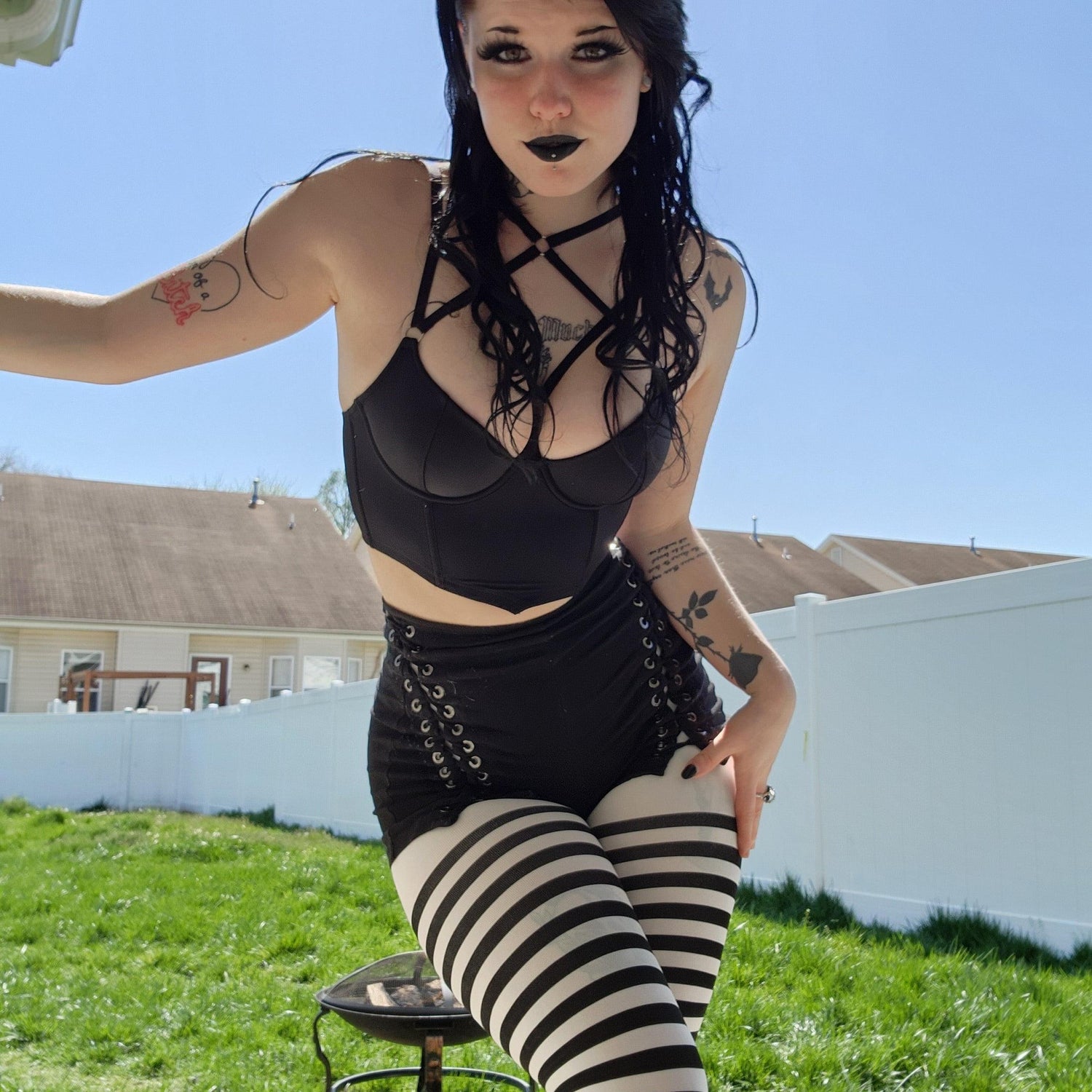 Medias de rayas - Bruja