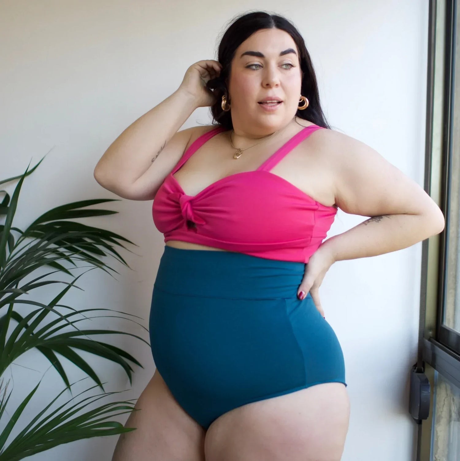 Braguitas de algodón orgánico de cintura alta - Aurora