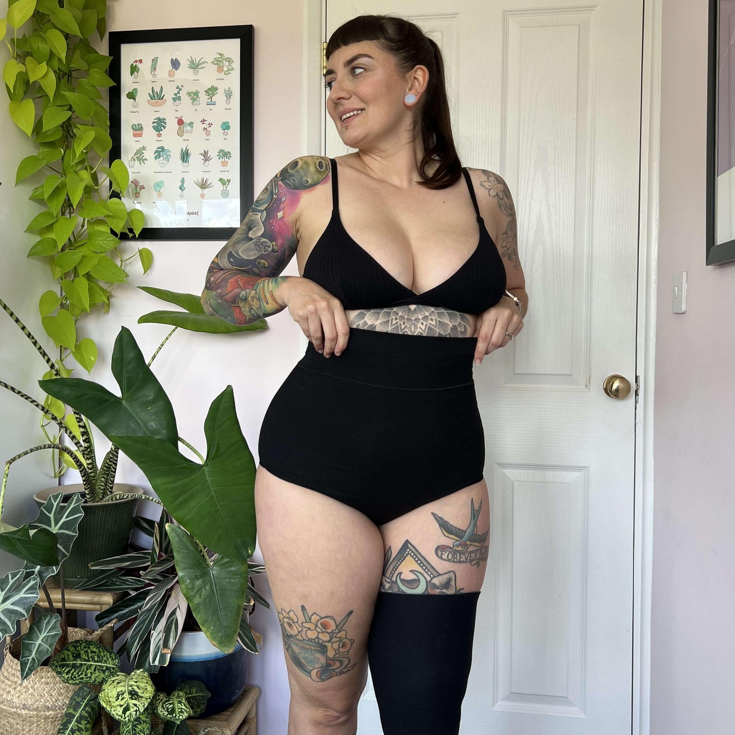 Knickers de cintura súper alta: 3 pares en negro