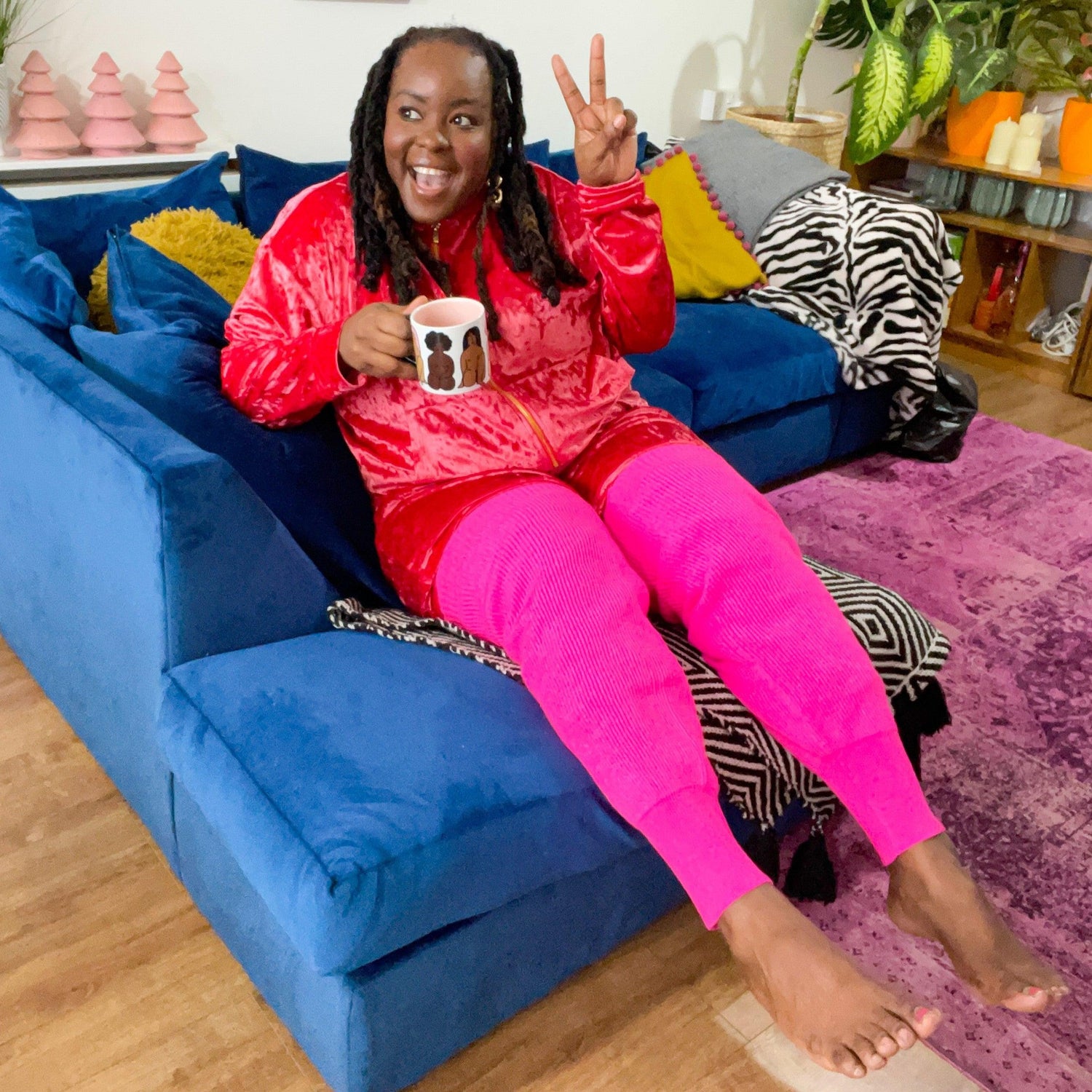 Calentadores de piernas - Rosa neón