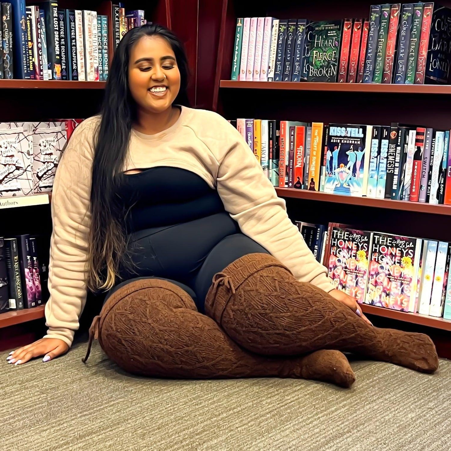 Calcetines hasta el muslo - Chocolate caliente