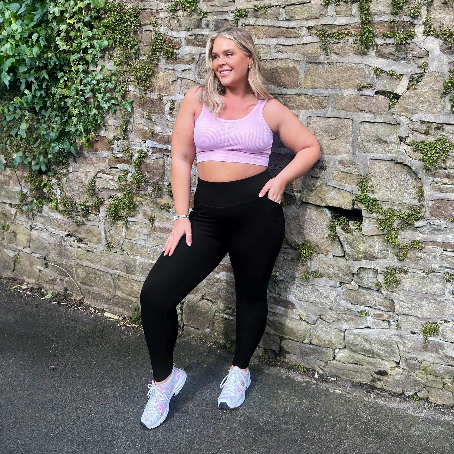 Leggings a prueba de sentadillas largas (V2) - 3 pares en negro