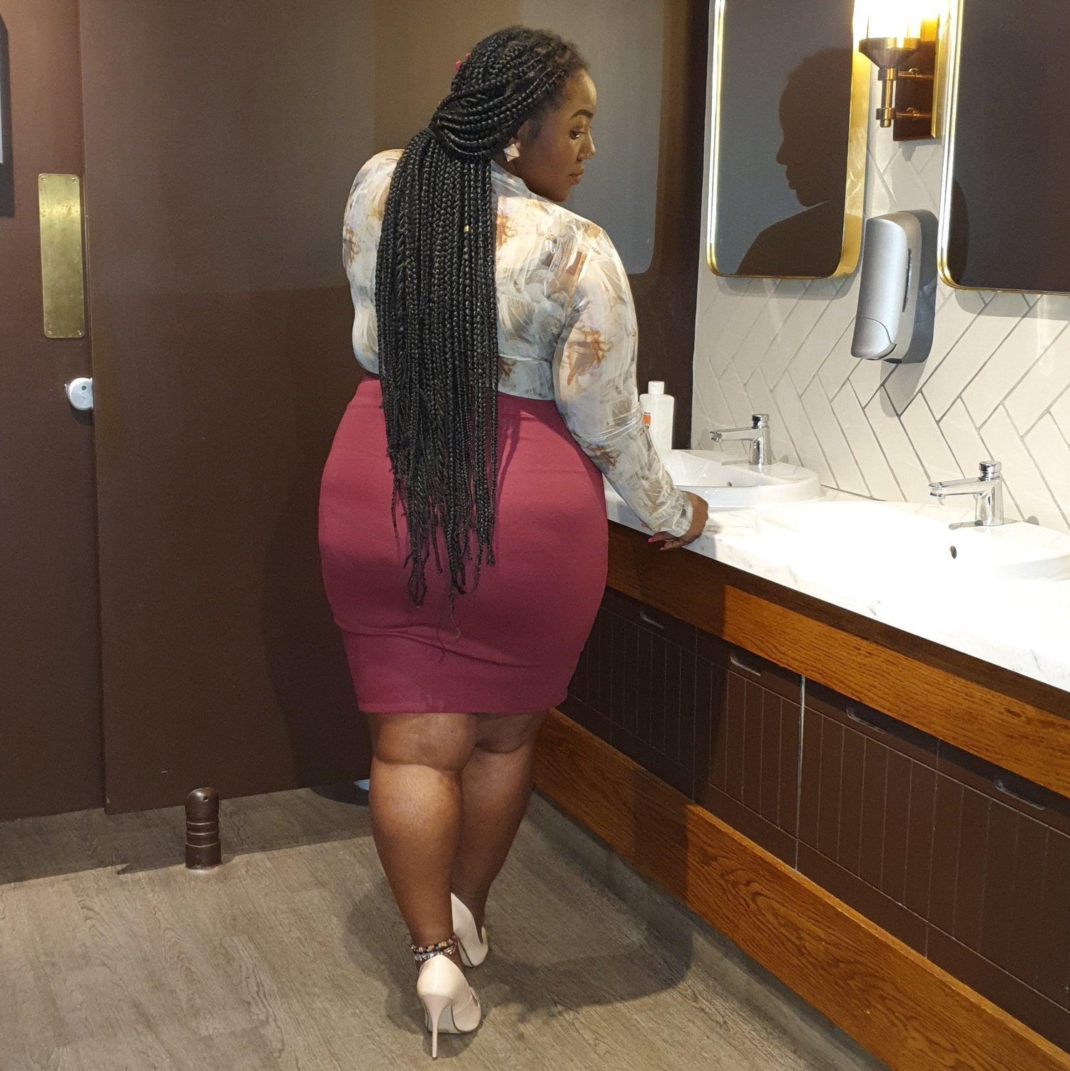 Falda tubo - Borgoña