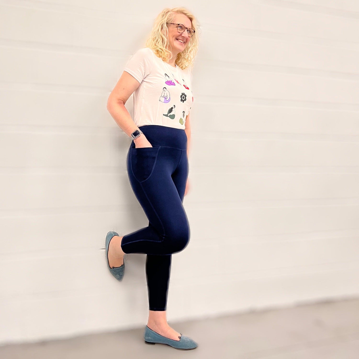 Mallas largas antisentadillas - Azul marino