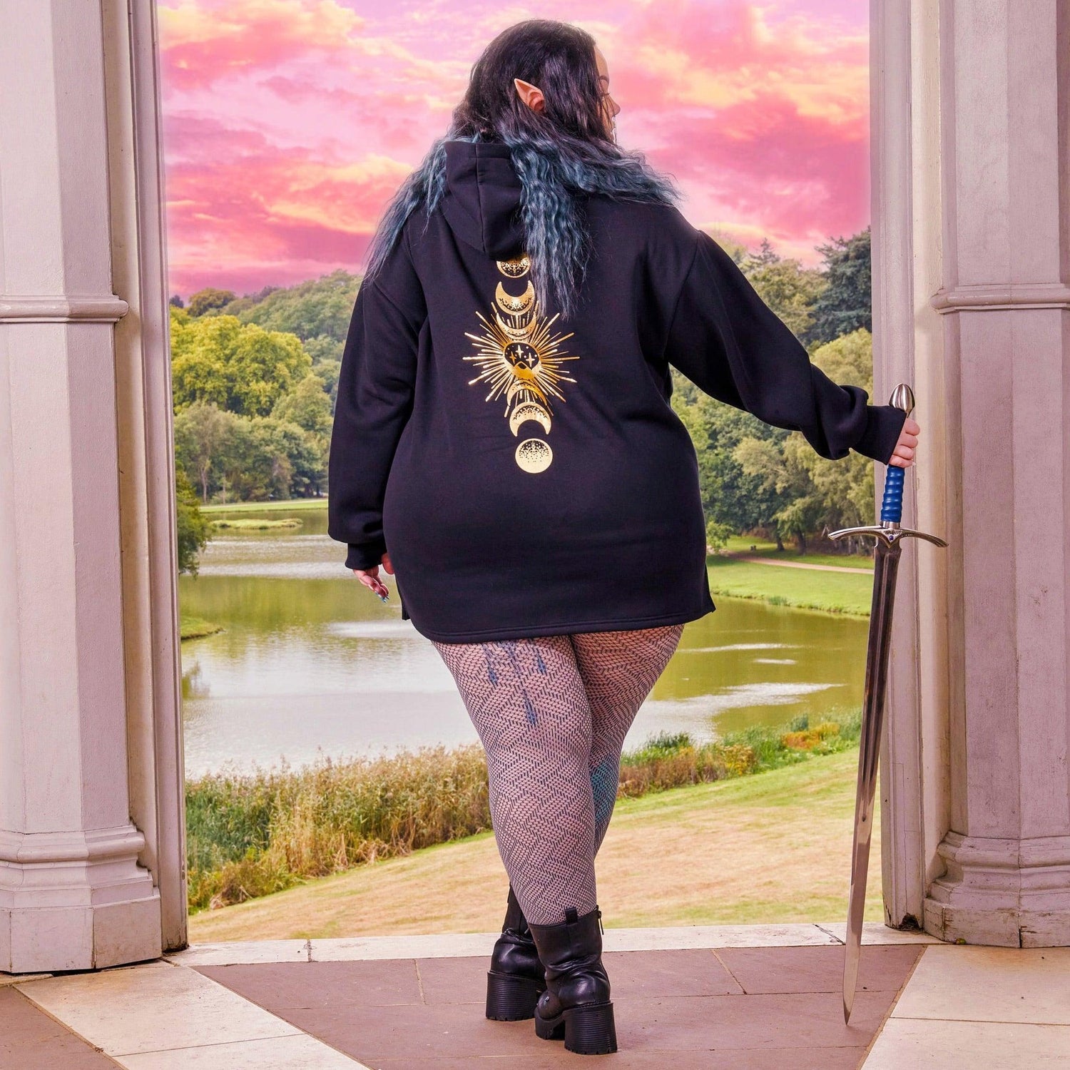 Sudadera con capucha ACOTAR de algodón orgánico - High Lady