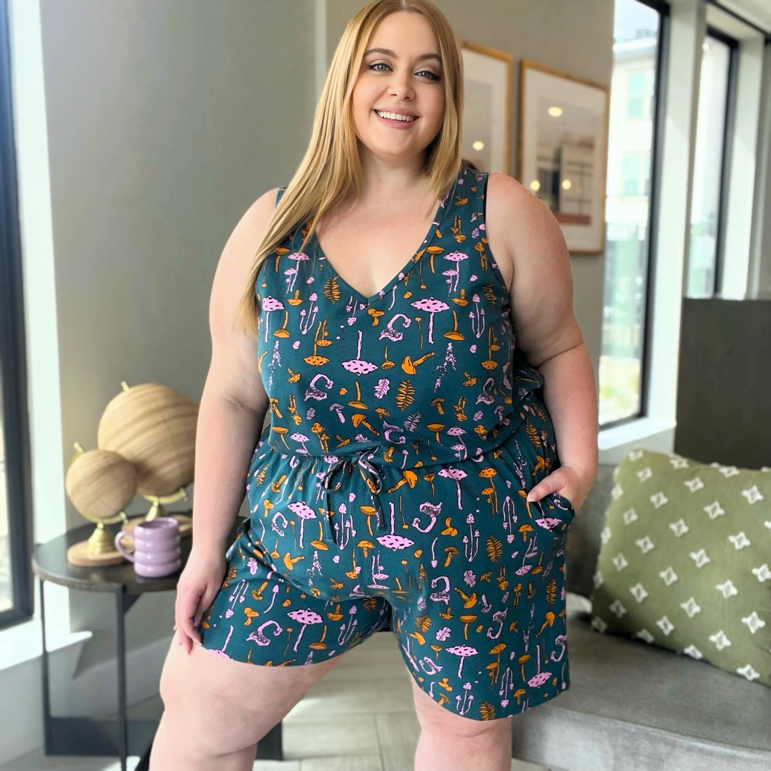 Chaleco de pijama de algodón orgánico - Mushie Patch