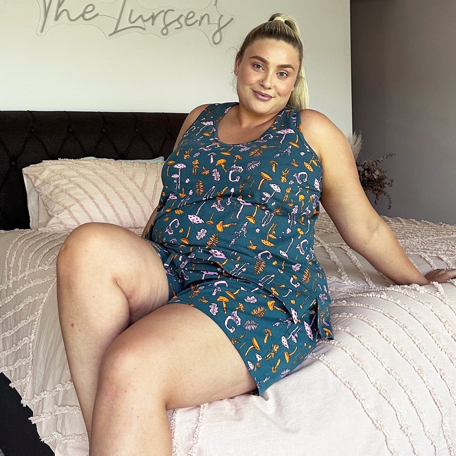 Chaleco de pijama de algodón orgánico - Mushie Patch