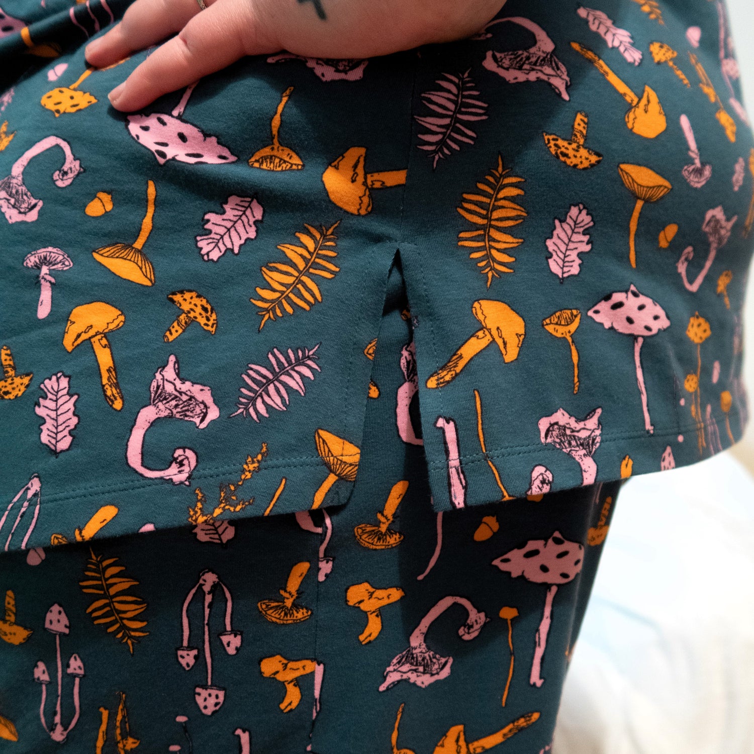 Chaleco de pijama de algodón orgánico - Mushie Patch