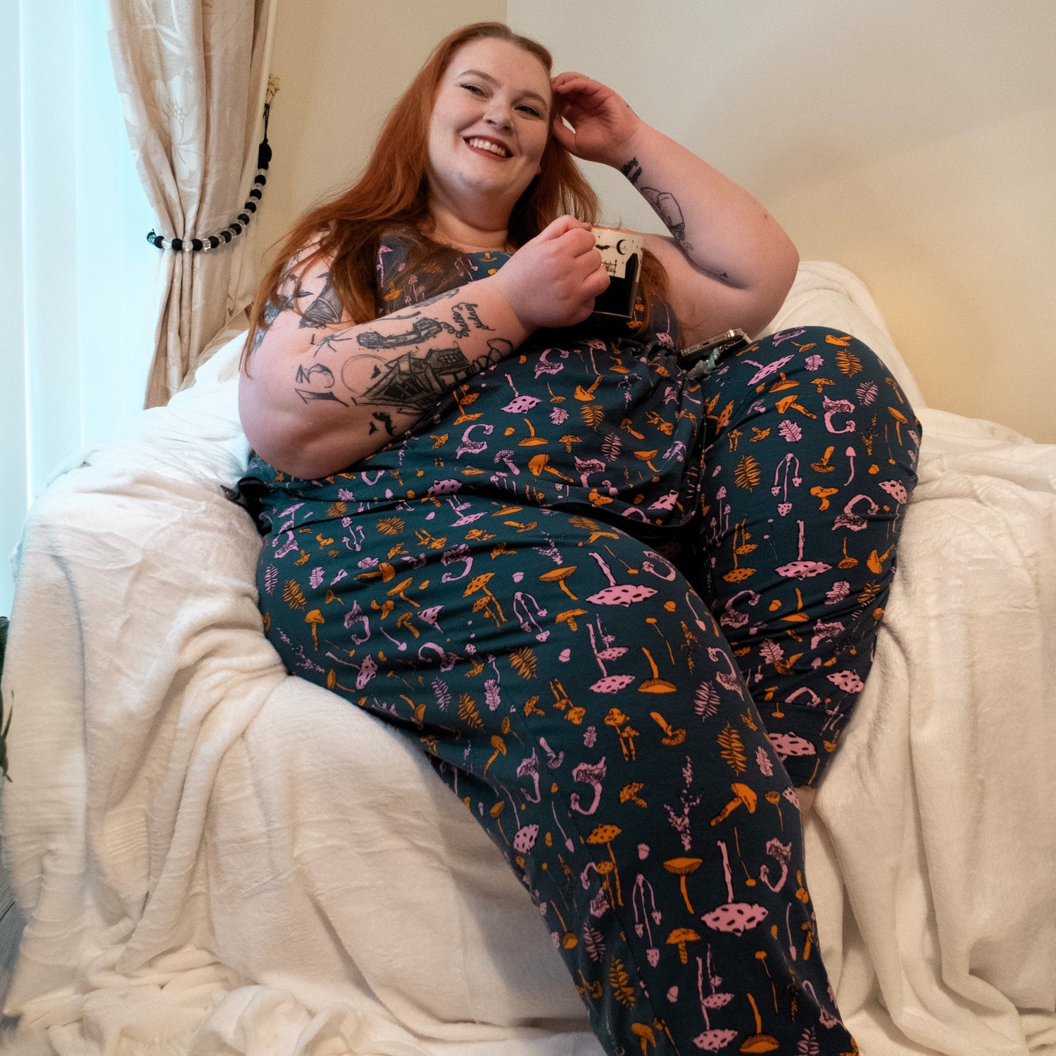 Chaleco de pijama de algodón orgánico - Mushie Patch