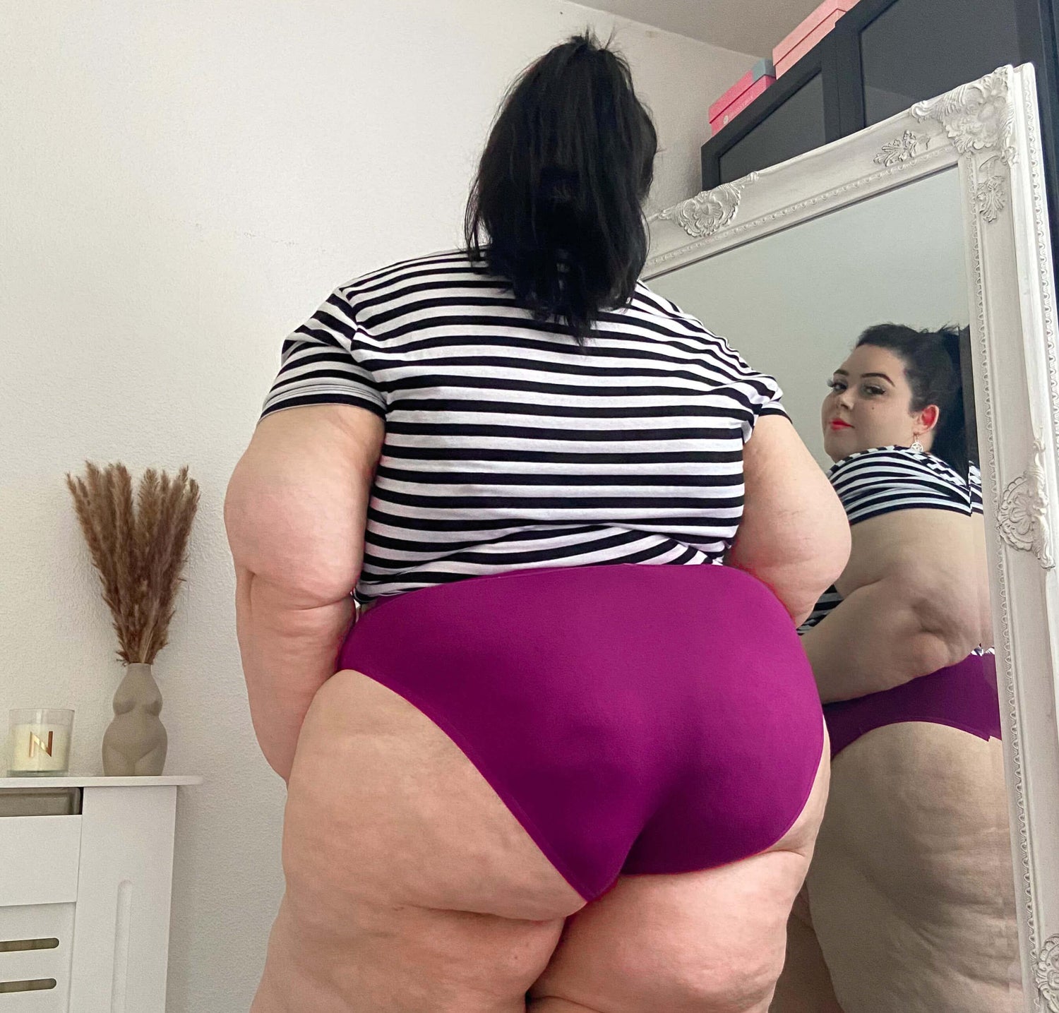 Braguitas de algodón orgánico de pierna alta - Figgy Pudding