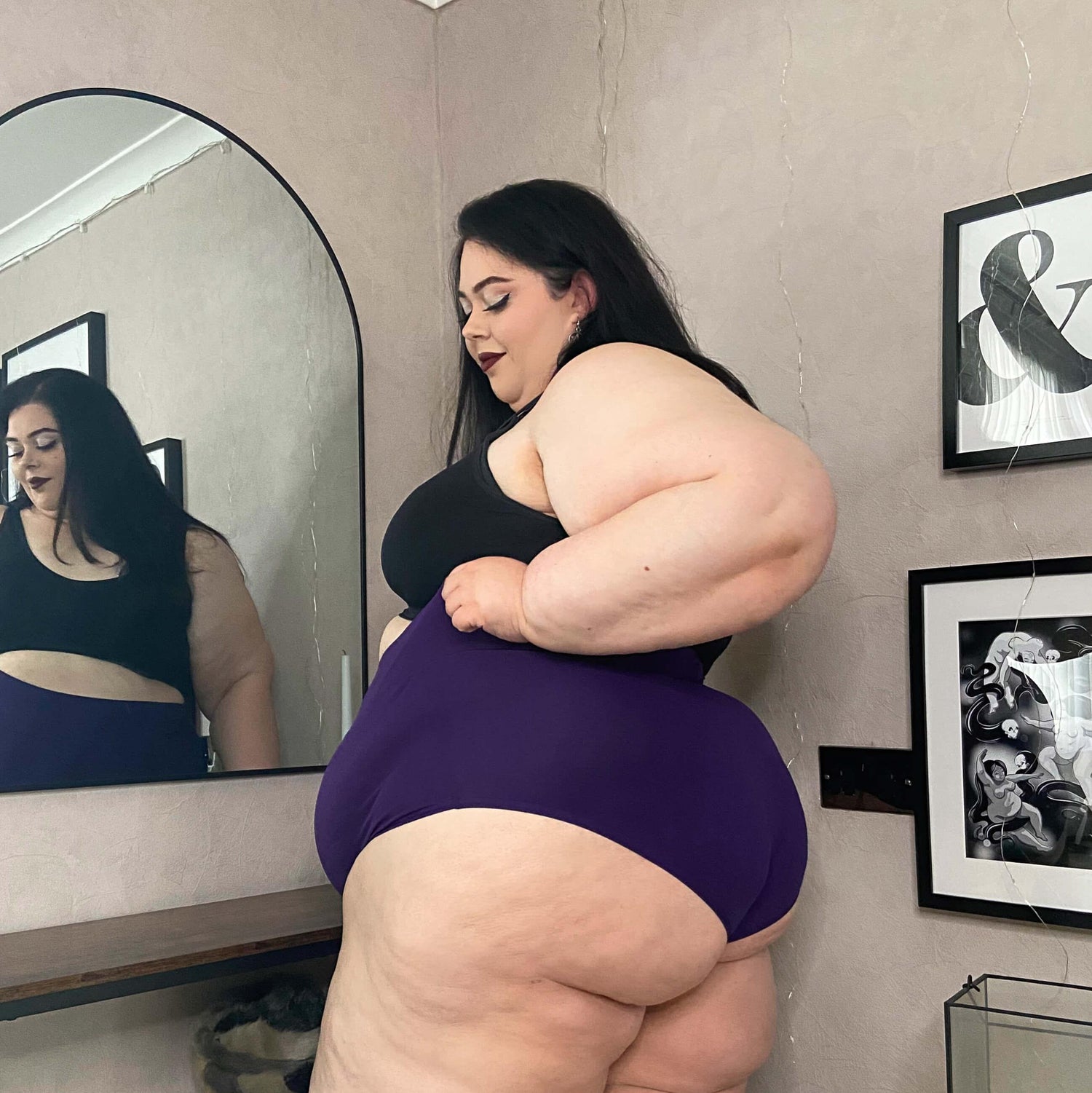 Braguitas de algodón orgánico de cintura alta - Suffragette Purple