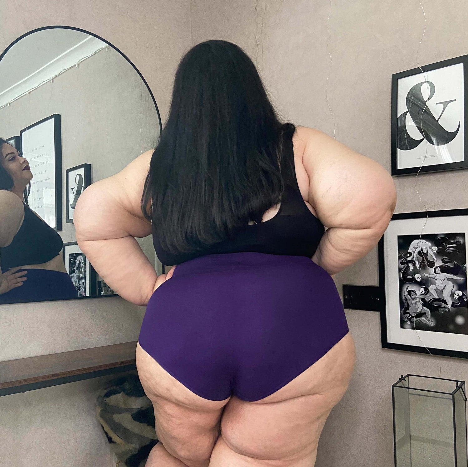 Braguitas de algodón orgánico de cintura alta - Suffragette Purple