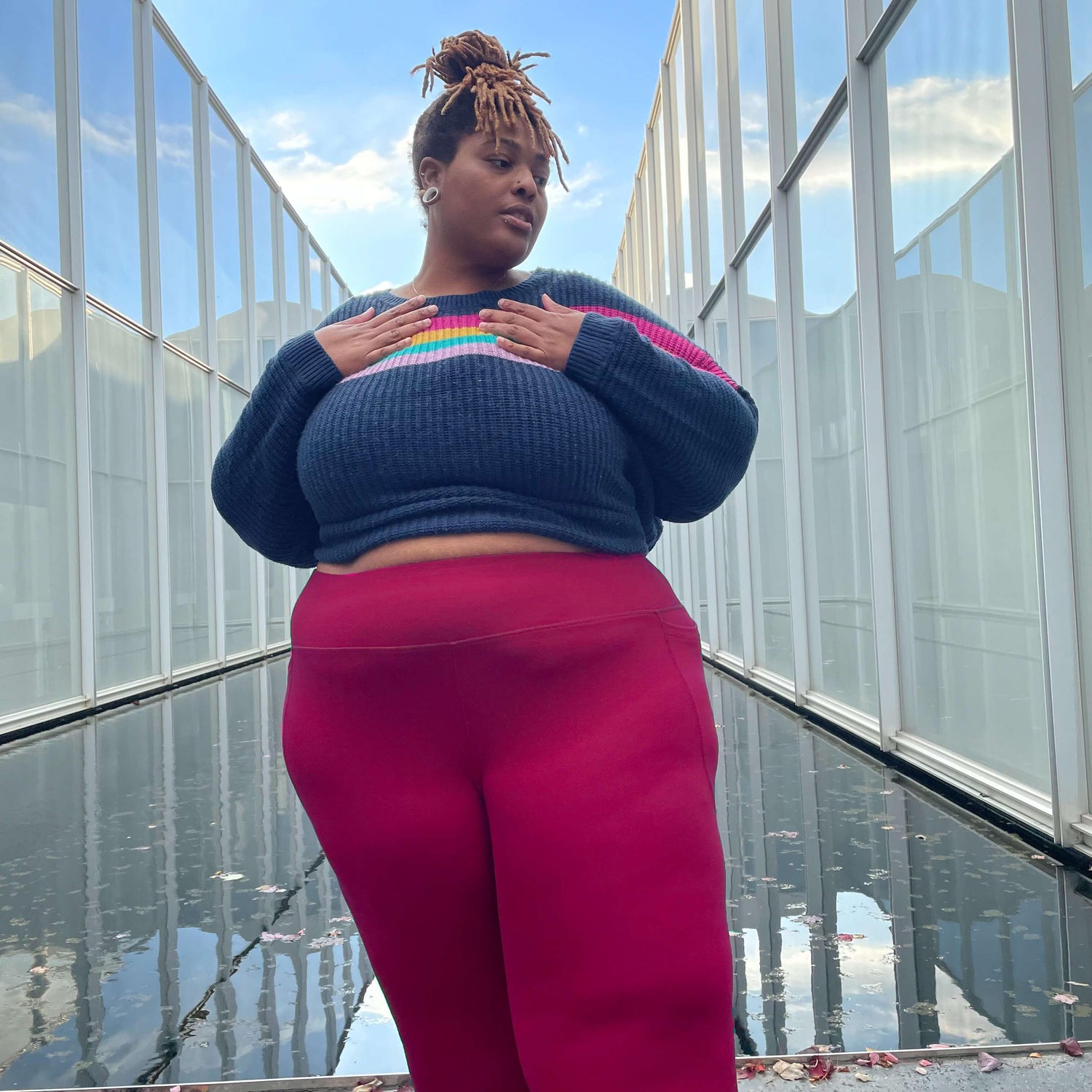 Leggings largos antisentadillas - Pastel de frambuesa