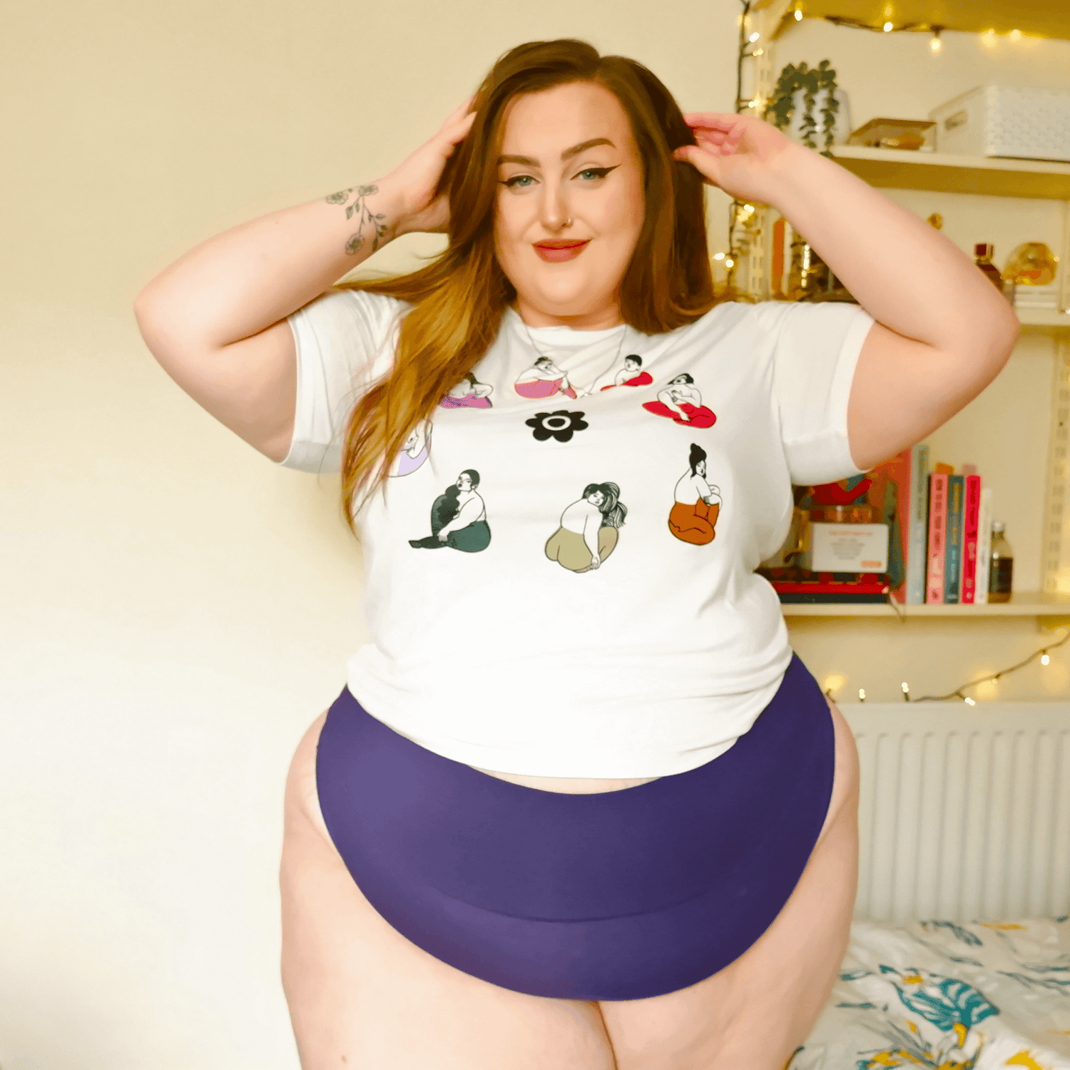 Braguitas altas de algodón orgánico - Suffragette Purple