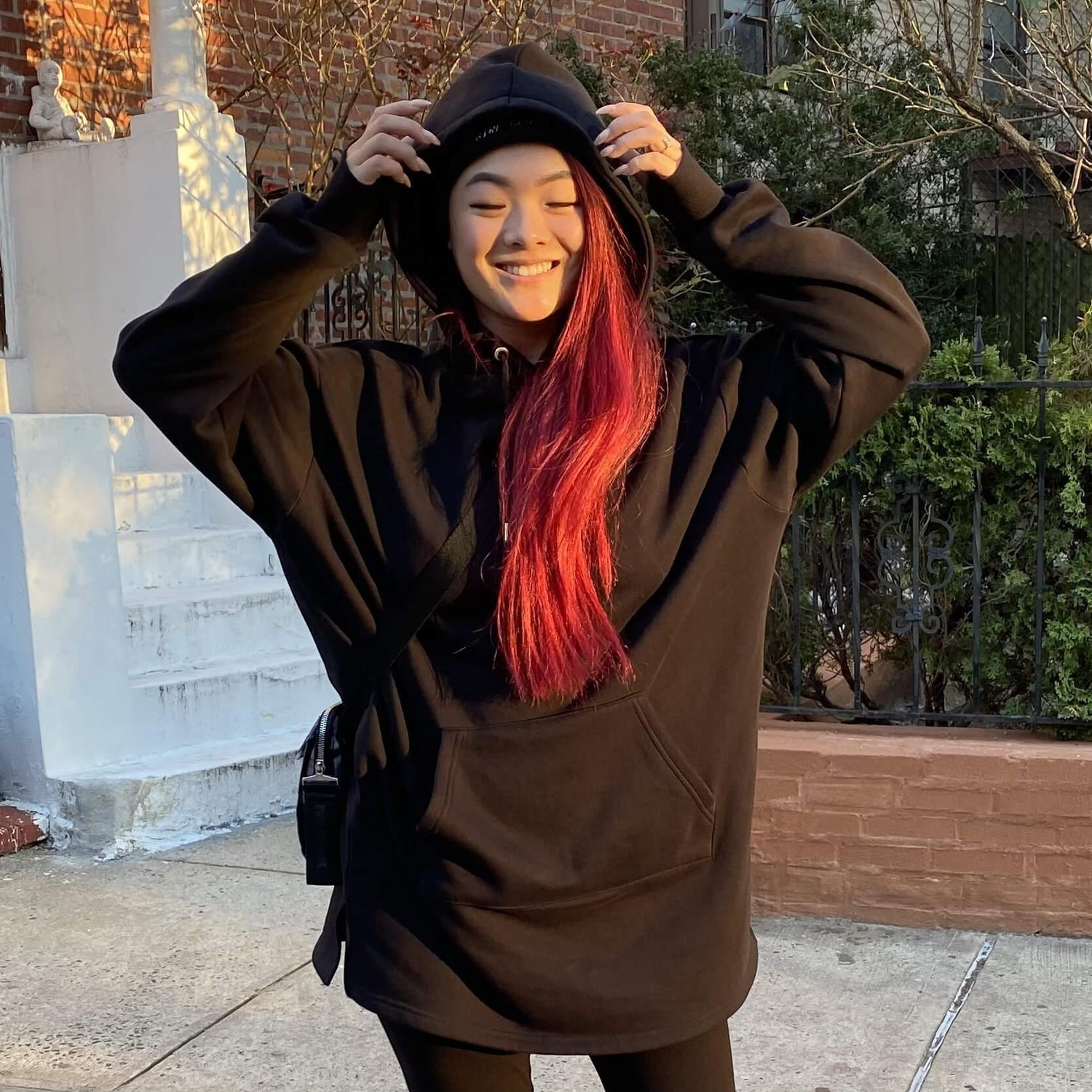 Sudadera con capucha larga de algodón orgánico