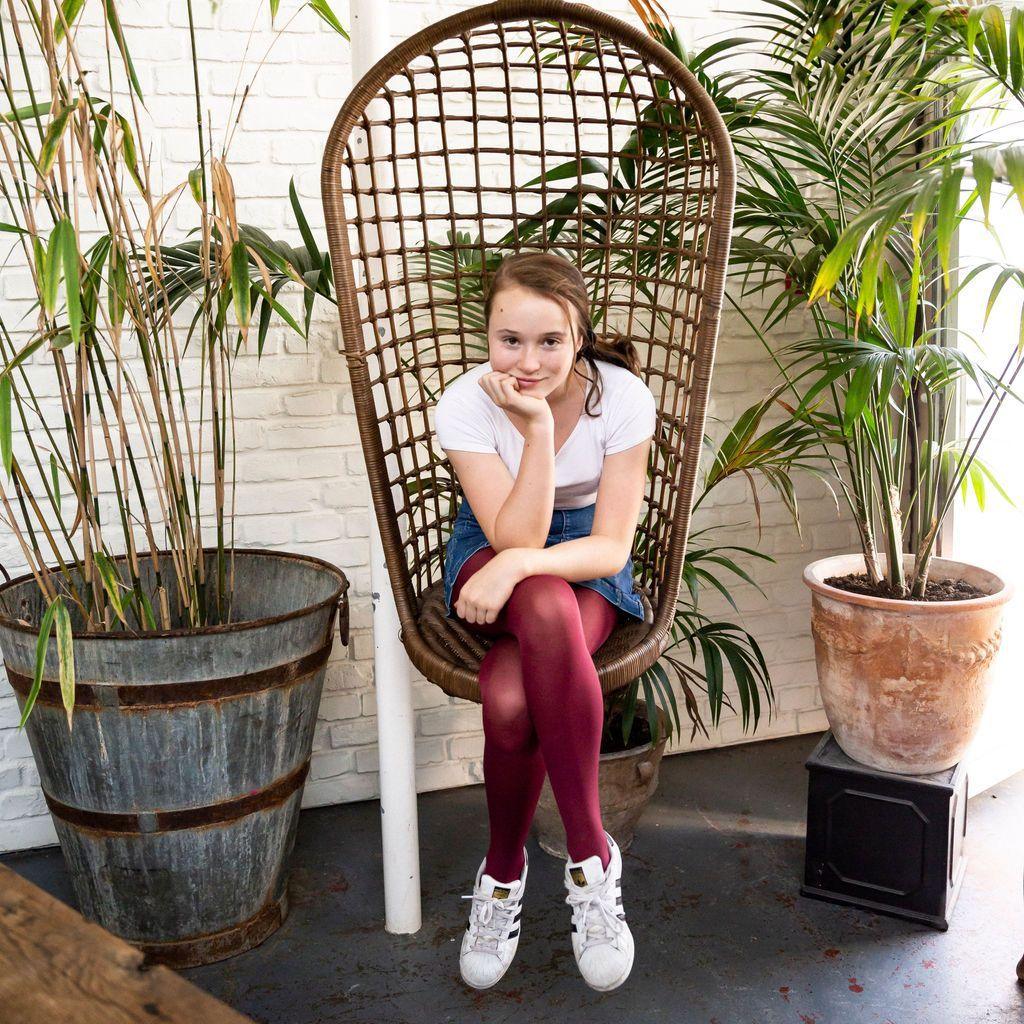 Medias para preadolescentes - Borgoña