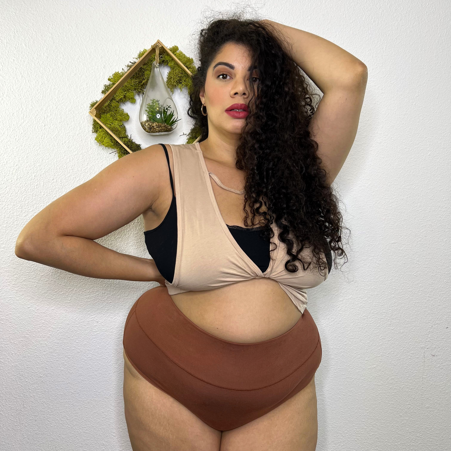 Organic Cotton Full Brief Knickers - Root Beer