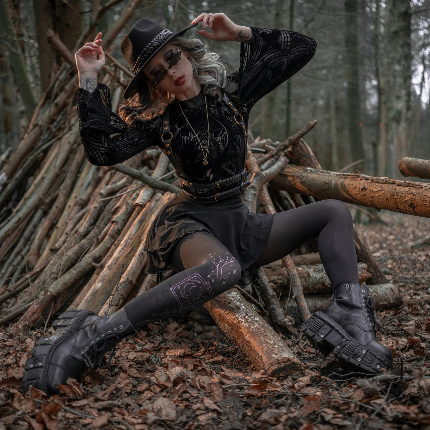 80 Denier Opaque Tights - Tarot