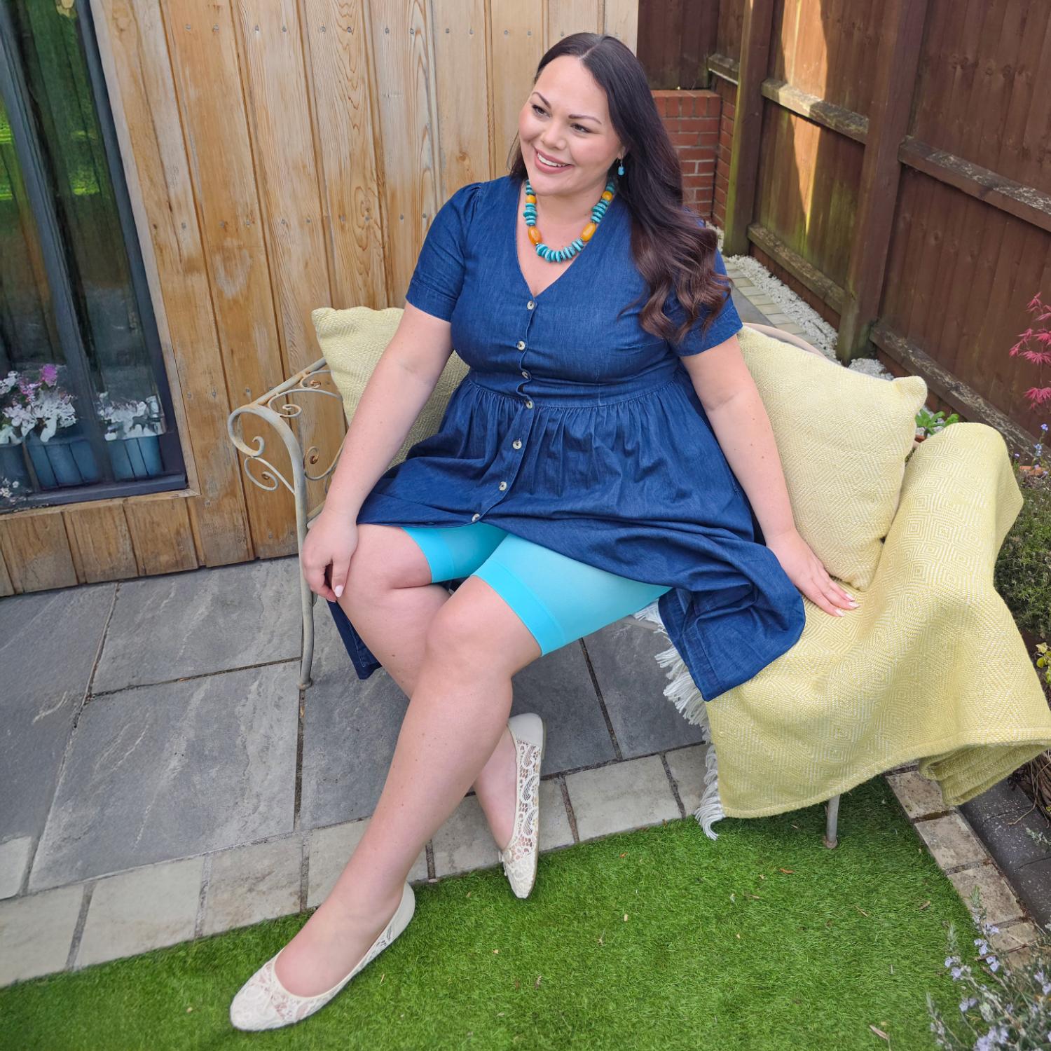 Stay Cool Chub Rub Shorts - Blue Curacao