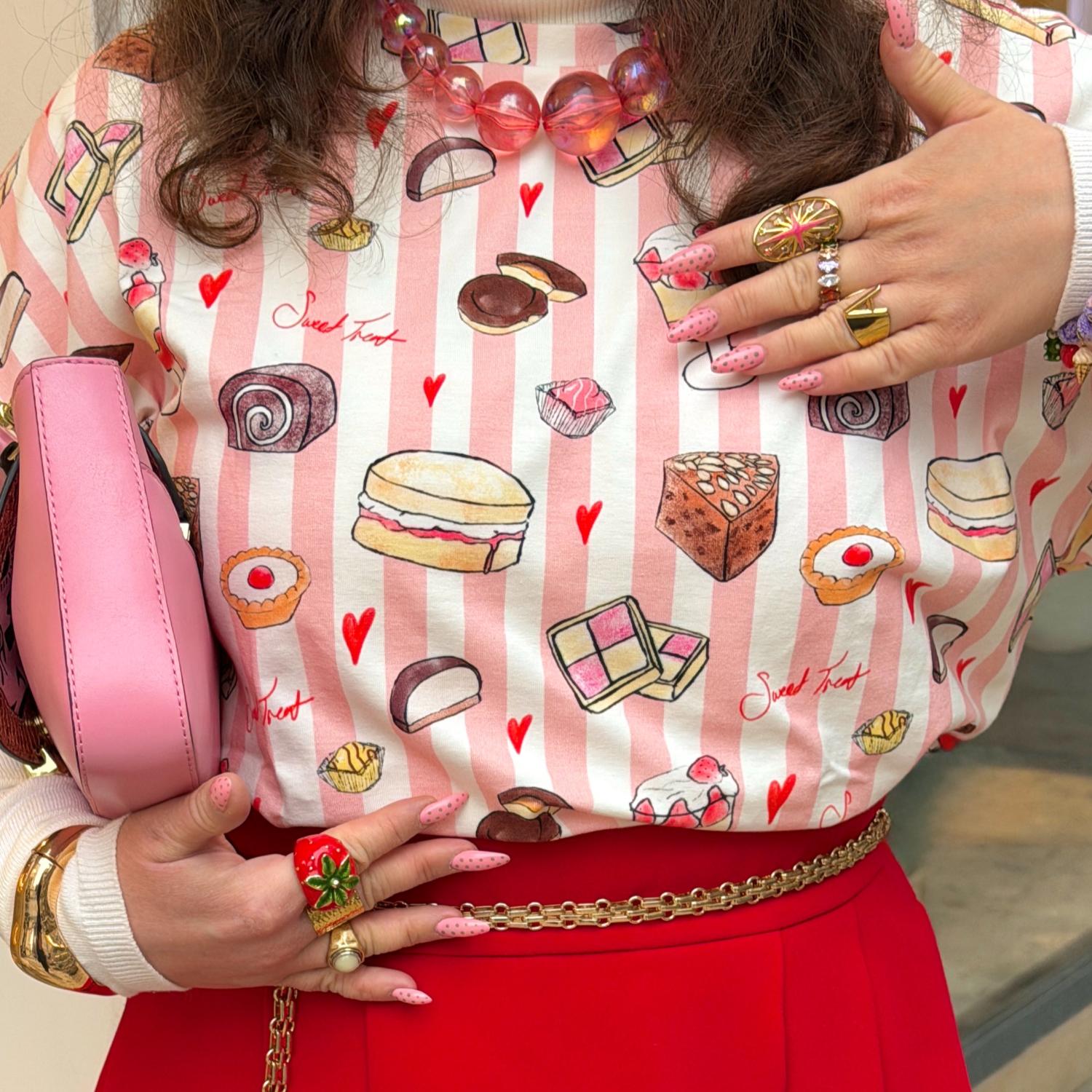 Organic Cotton PJ Boxy Tee - Sweet Treat