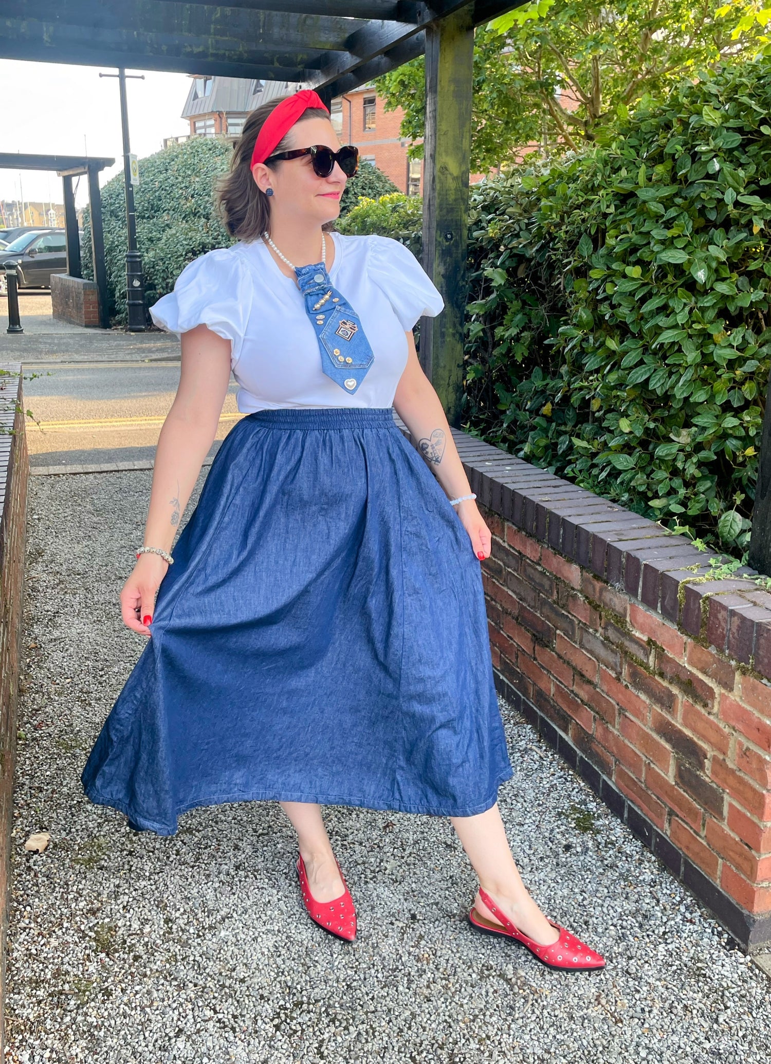 Maxi Chambray Skirt - Denim