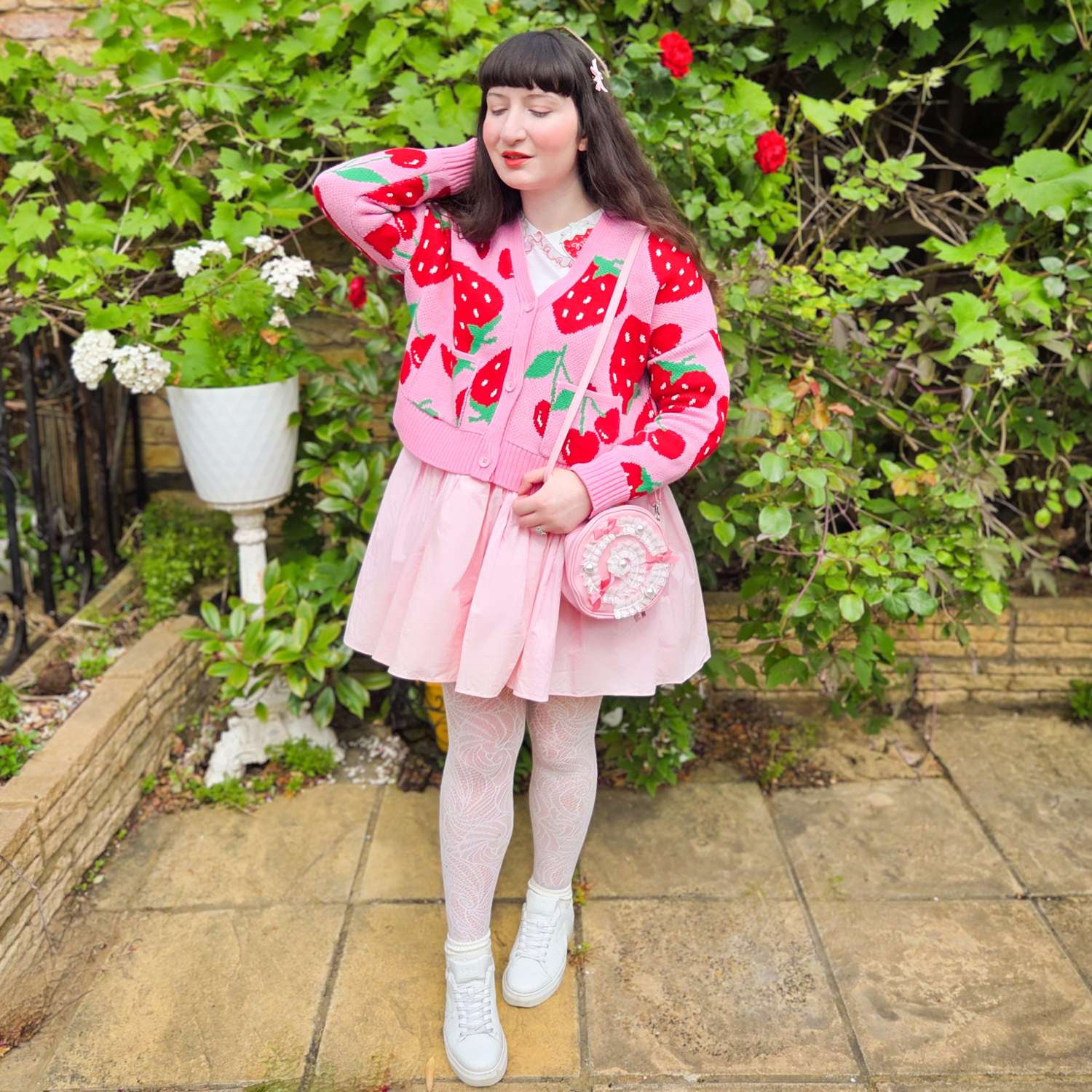Cotton Rich Cardigan - Strawberry