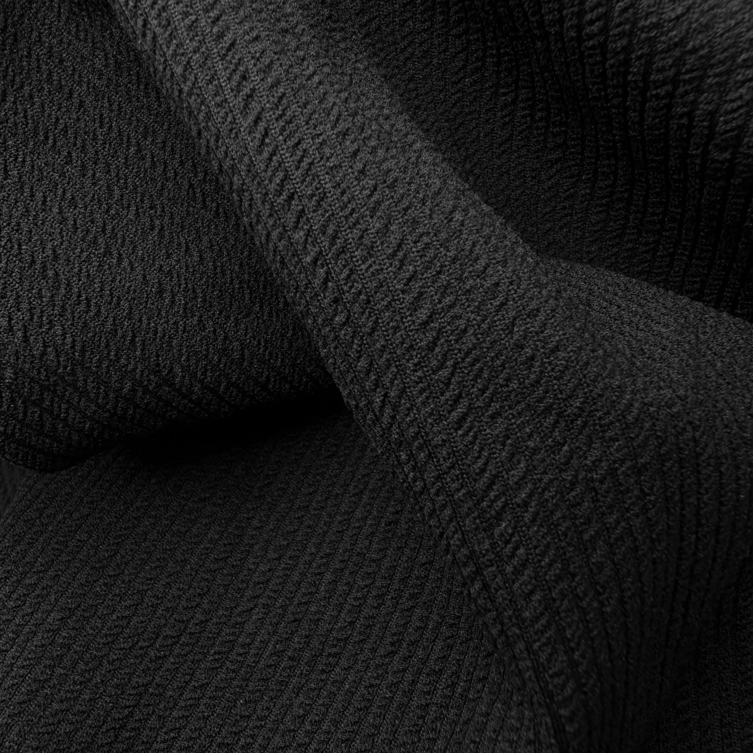 [Black - Twisted Rib Fabric]