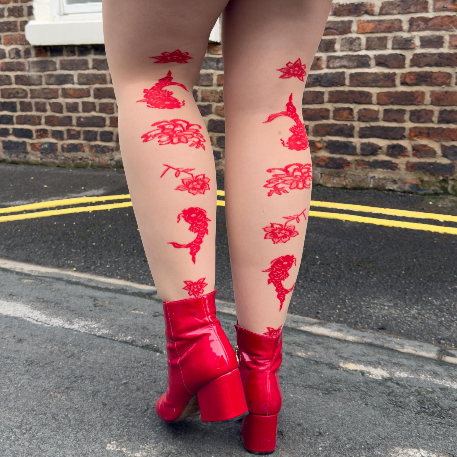 Paper Cut Tights - Builders Tea