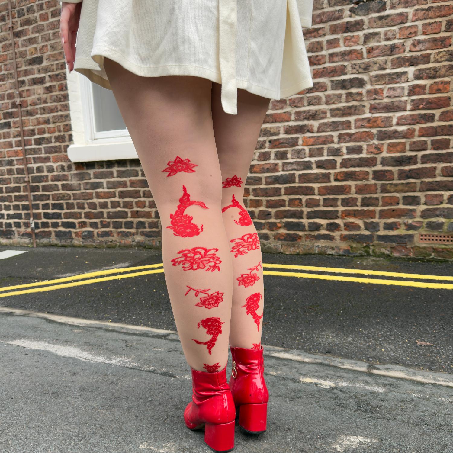 Paper Cut Tights - Builders Tea
