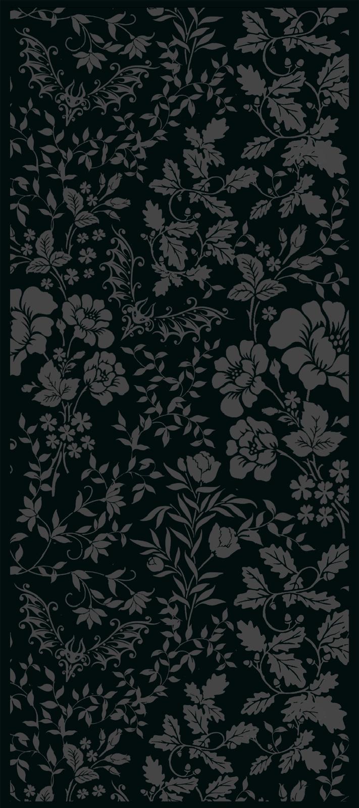 Plushie Towel - Floral Bats