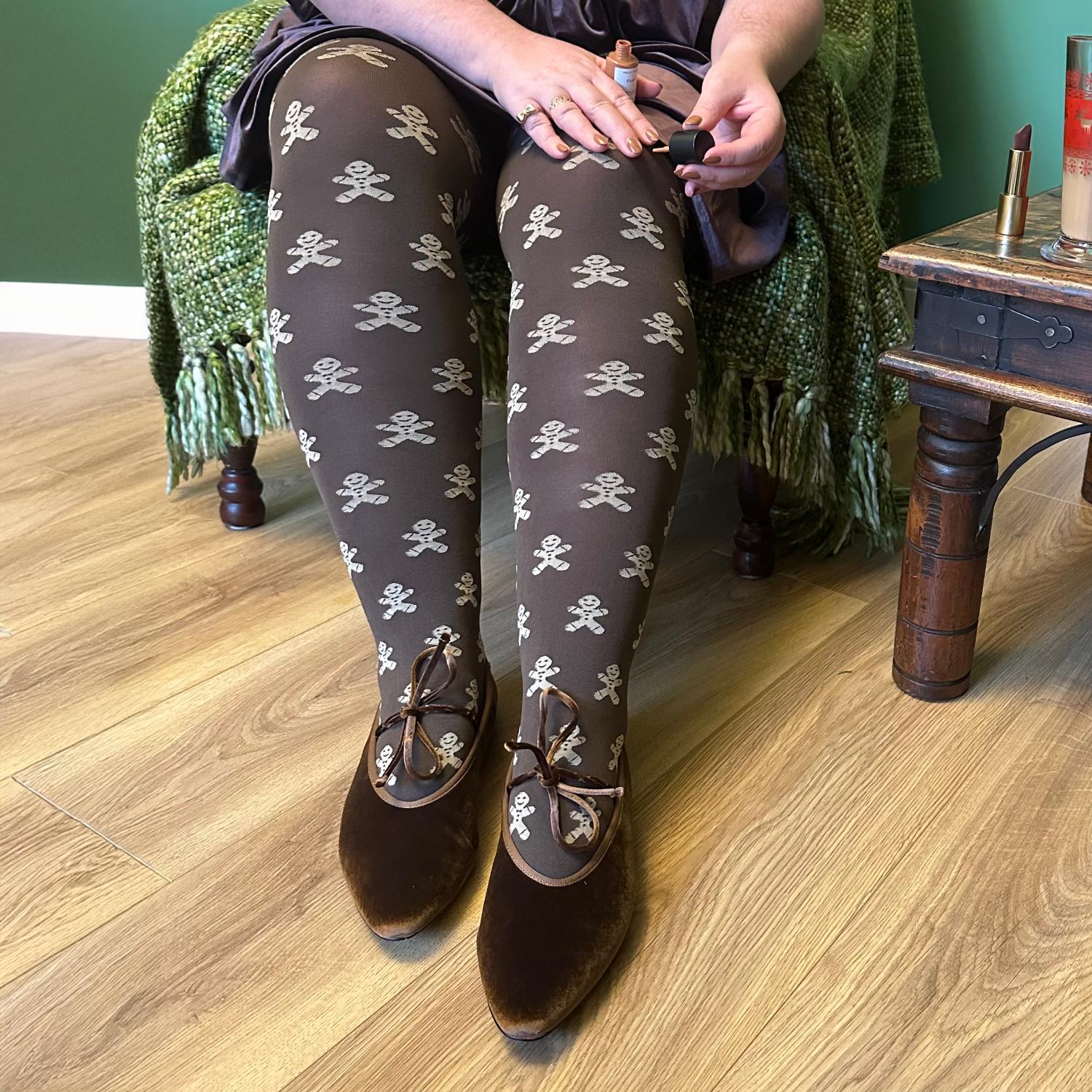 120 Denier Tights - Can't Catch Me - Hot Chocolate