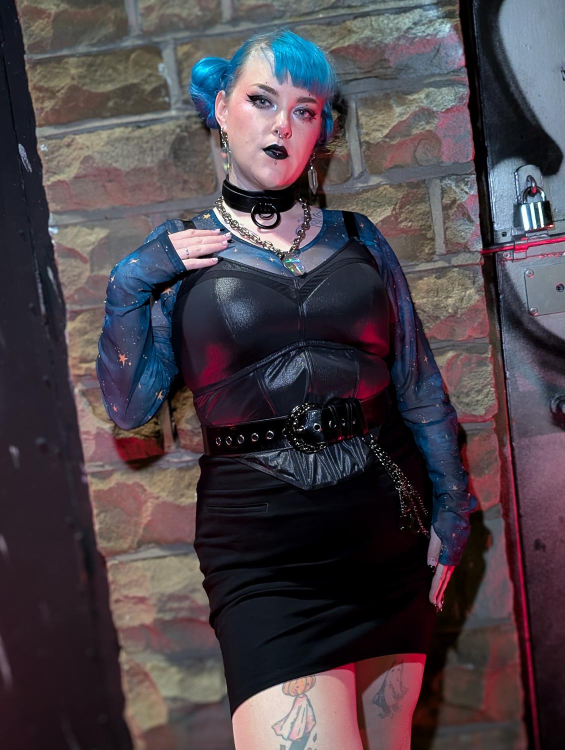 Siren Faux Leather Bustier