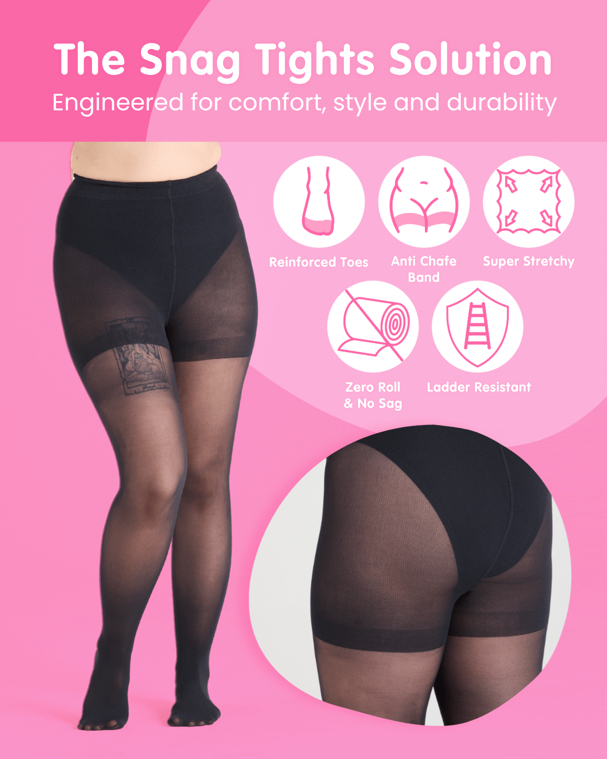 30 Denier Sheer Tights - Vanilla Marshmallow