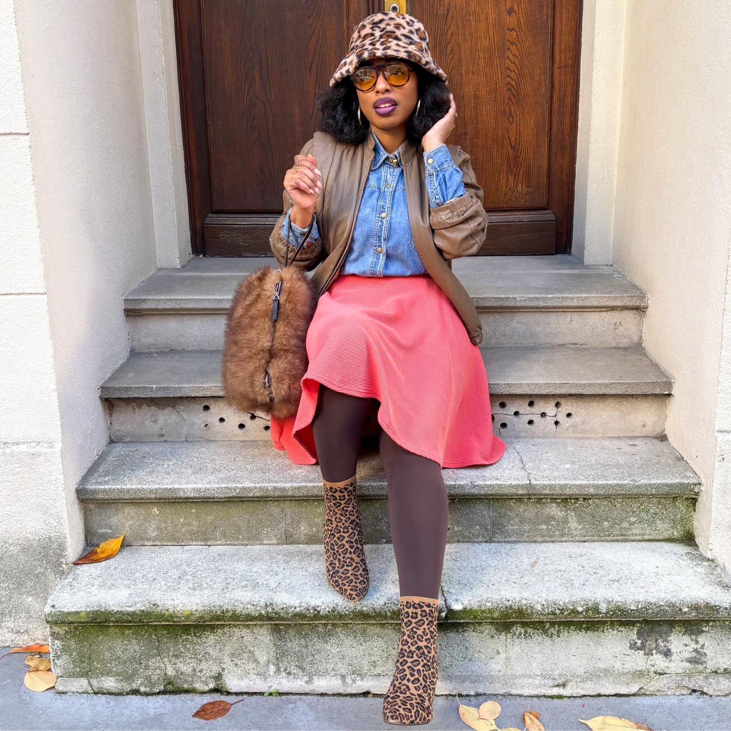 Falda de bengala otomana - Coral con especias